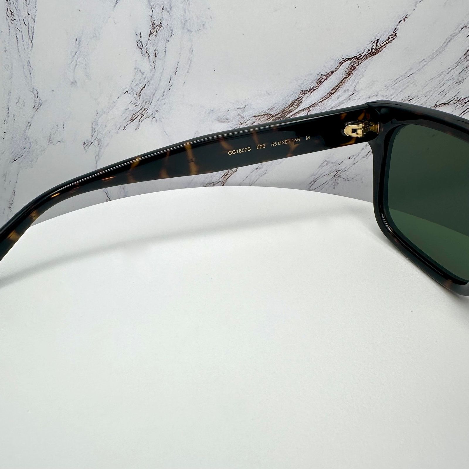 Gucci New GUCCI Sunglasses Brown Gold Red Green Web 55-20-145 mm Size ONE SIZE - 10 Thumbnail