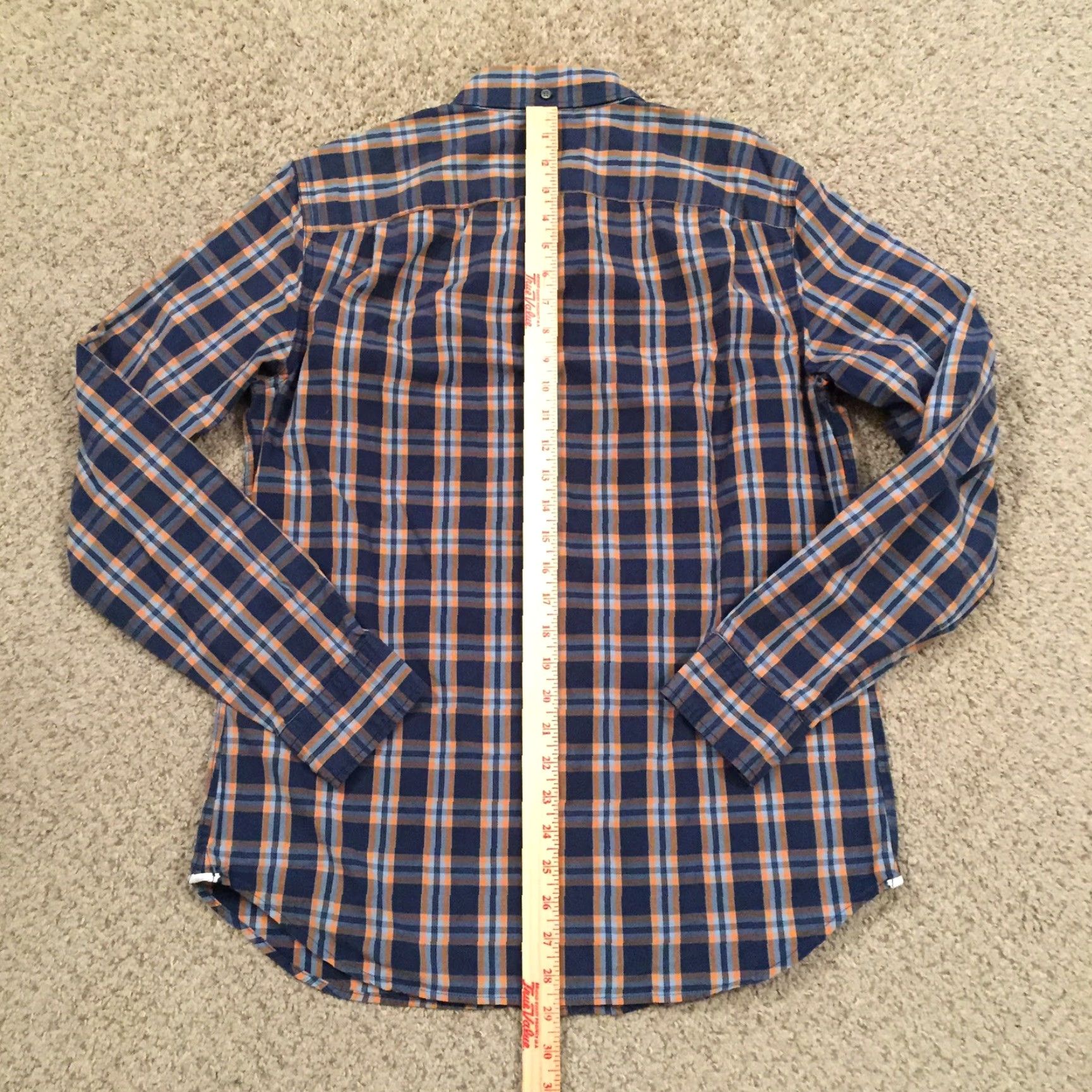 Gap Gap Button-Up Shirt Mens Medium Blue Orange Plaid Long Sleeve Casual Size US M / EU 48-50 / 2 - 6 Thumbnail
