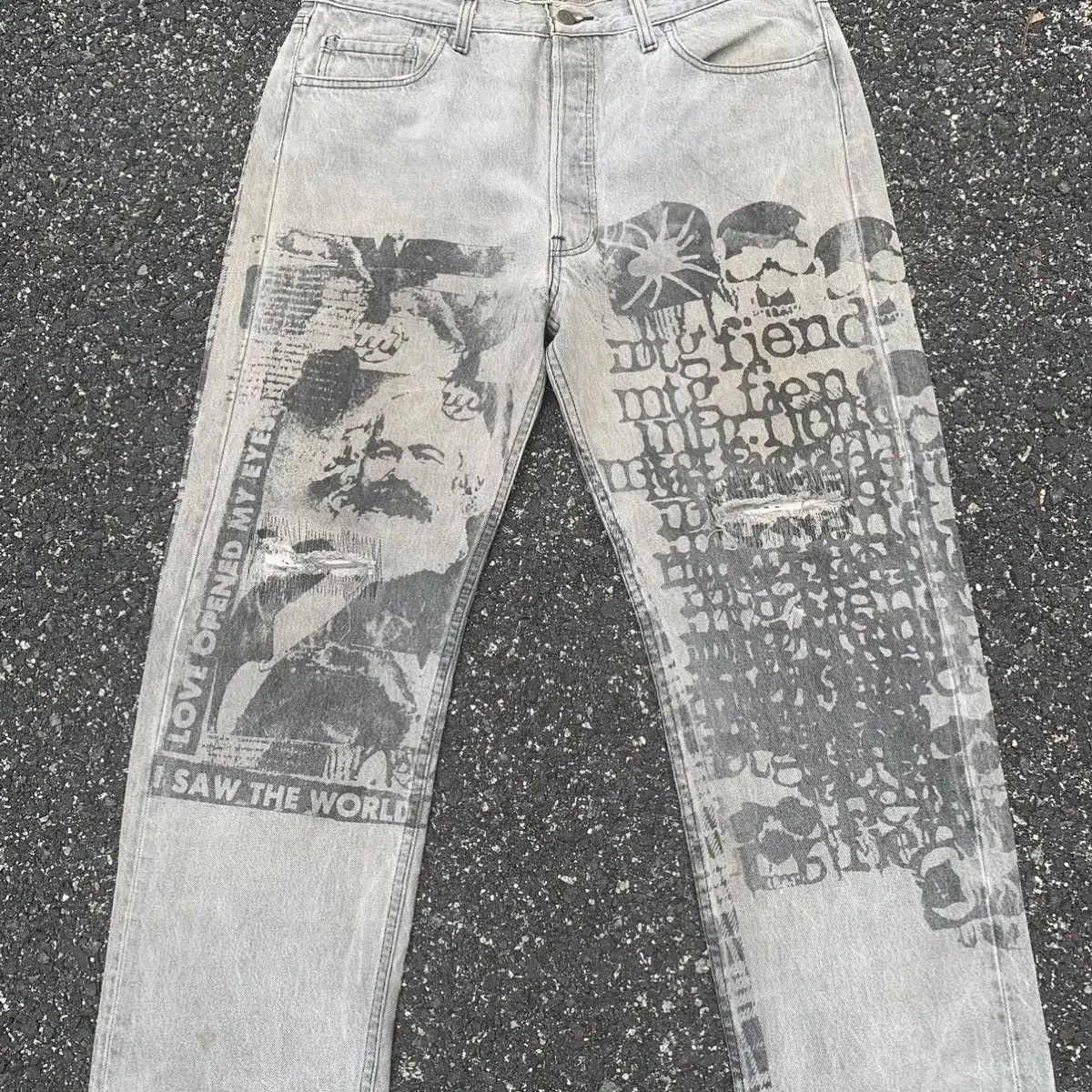 Montage 💥 RARE!! Levi’s Denim Levis Jeans Pants Made In U.S.A Pants Size US 35 - 5 Thumbnail