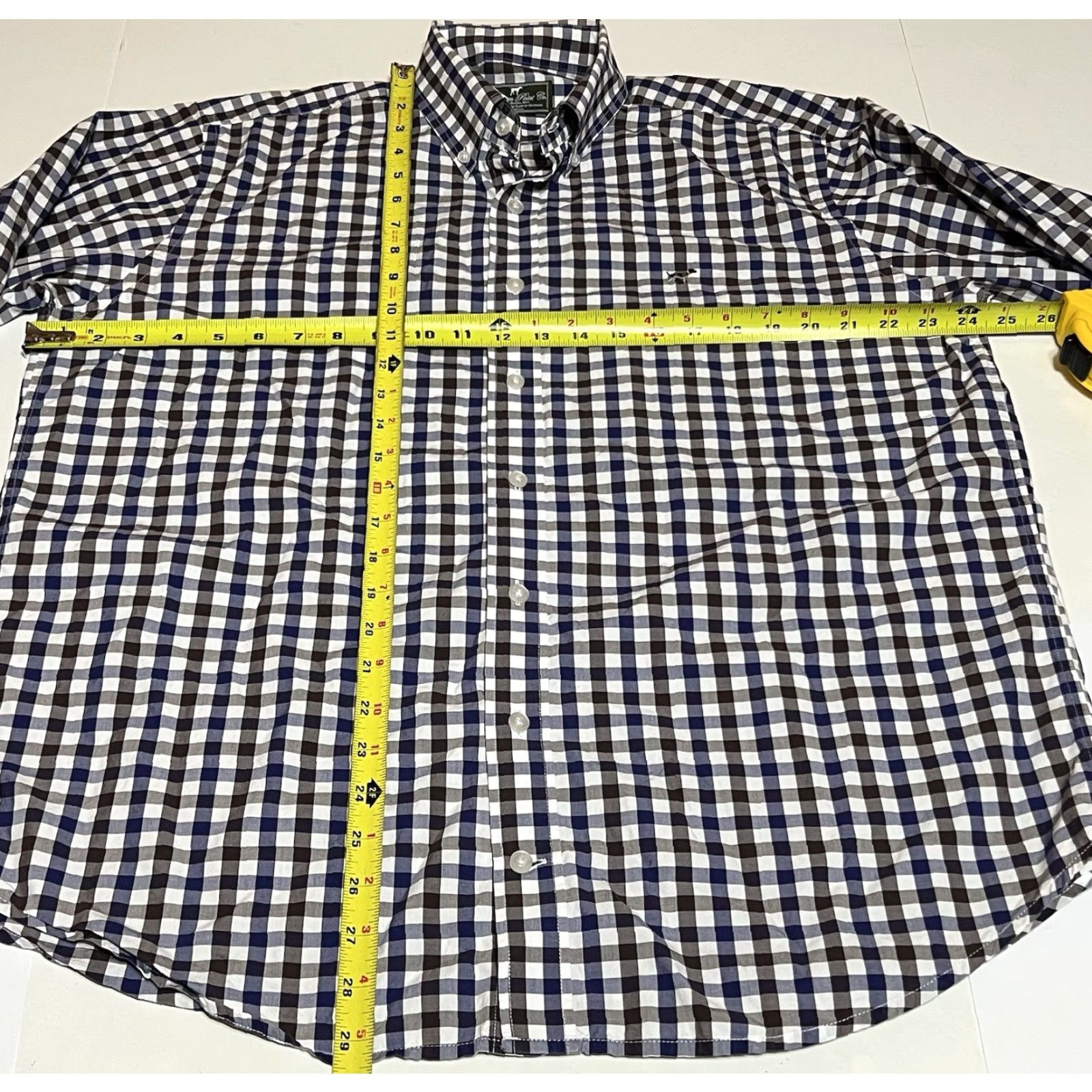 CO Southern Point Co The Hadley Shirt Mens M Long Sleeve Button-Up Blue Check Size US M / EU 48-50 / 2 - 4 Thumbnail