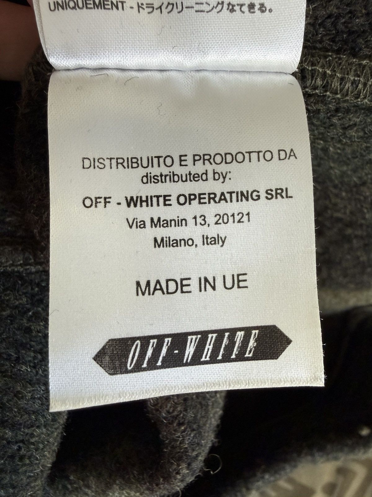 Off-White Off-White Diagonal Stripe Wool Crewneck Sweatshirt Size US M / EU 48-50 / 2 - 6 Thumbnail