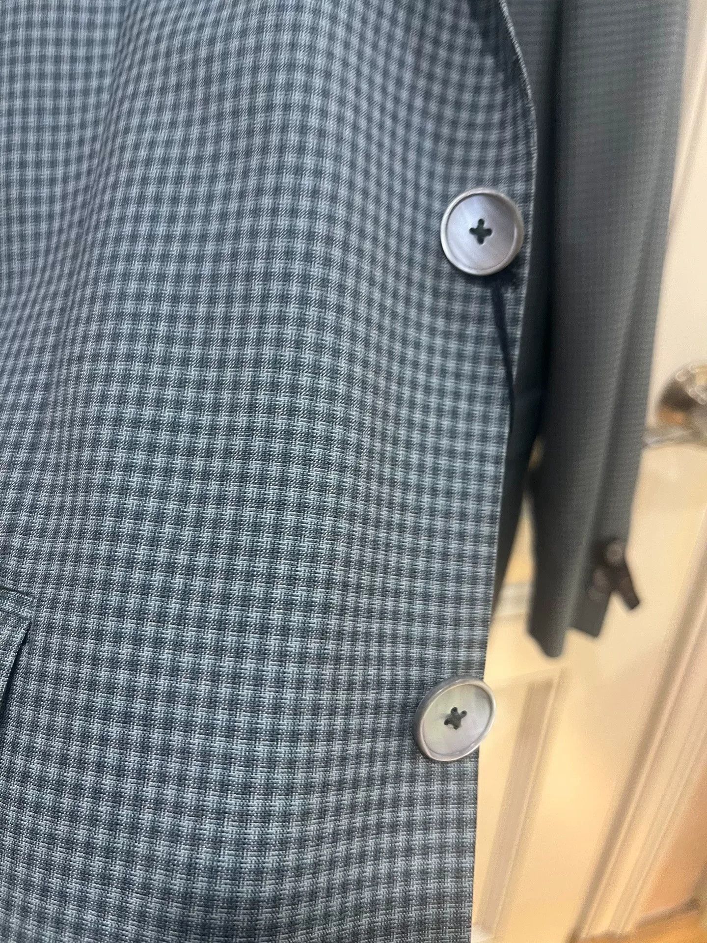 DAKS Daks London Green Wool Check Suit Size US S / EU 44-46 / 1 - 2 Thumbnail