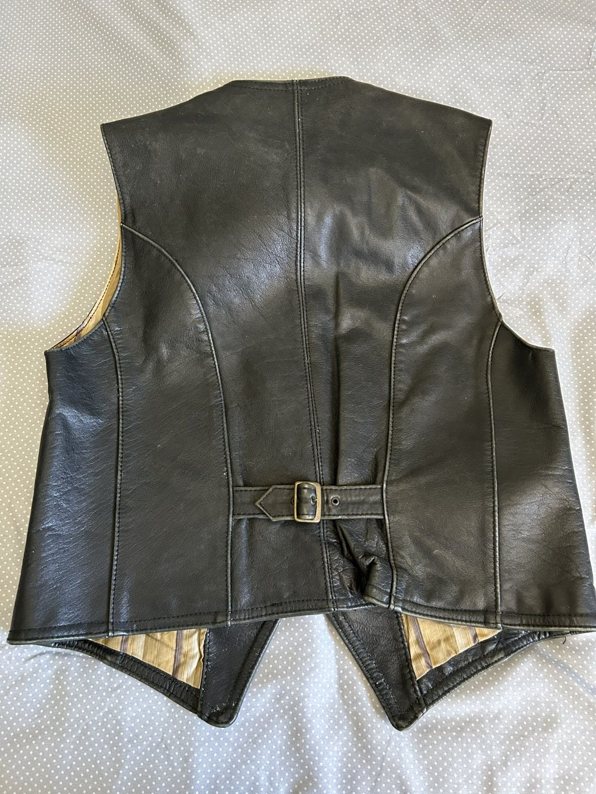 Other Vintage Black Leather Button Up Vest Size US S / EU 44-46 / 1 - 2 Thumbnail