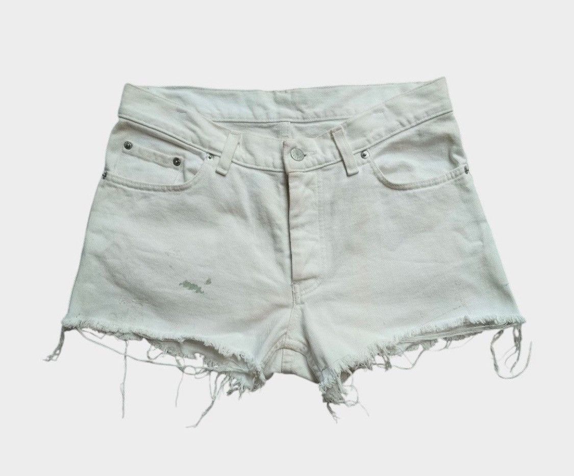 Helmut Lang Vtg Helmut lang splatter raw cut fabrics denim Size US 30 / EU 46 - 1 Thumbnail