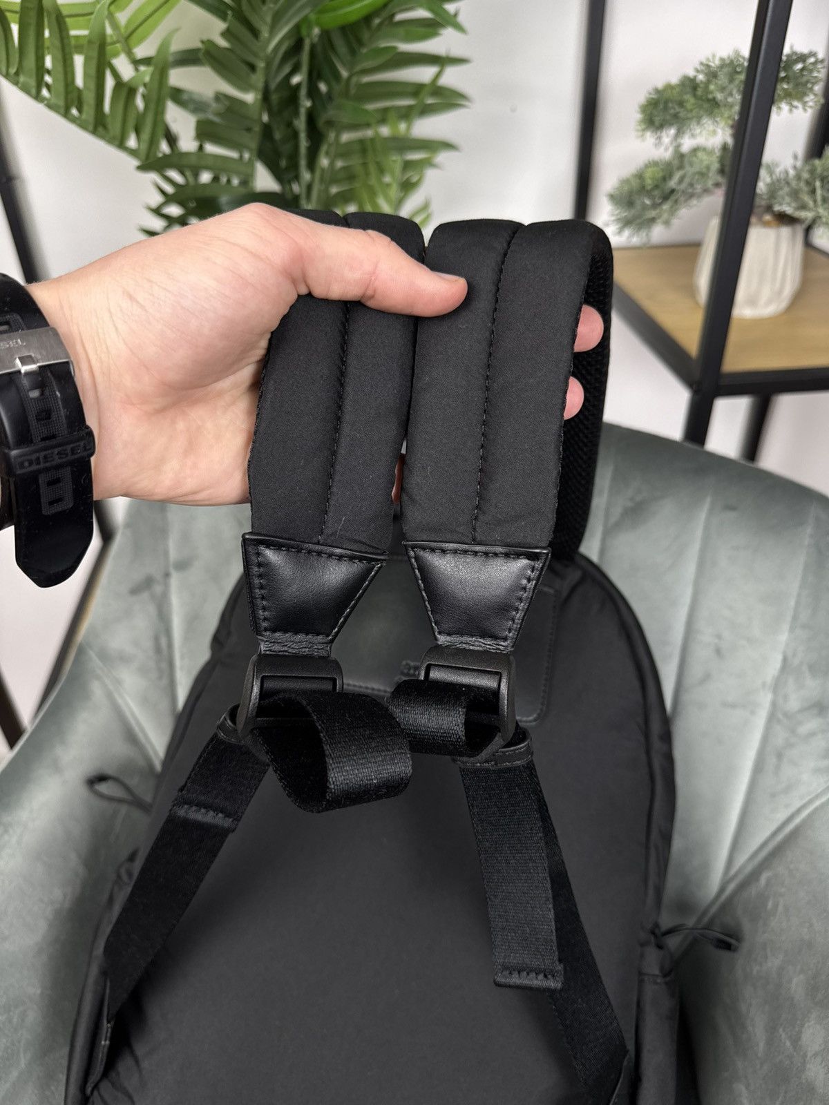 AMI × Designer AMI Paris Ami de Coeur Backpack Black OS Unisex Neylon Size ONE SIZE - 15 Thumbnail