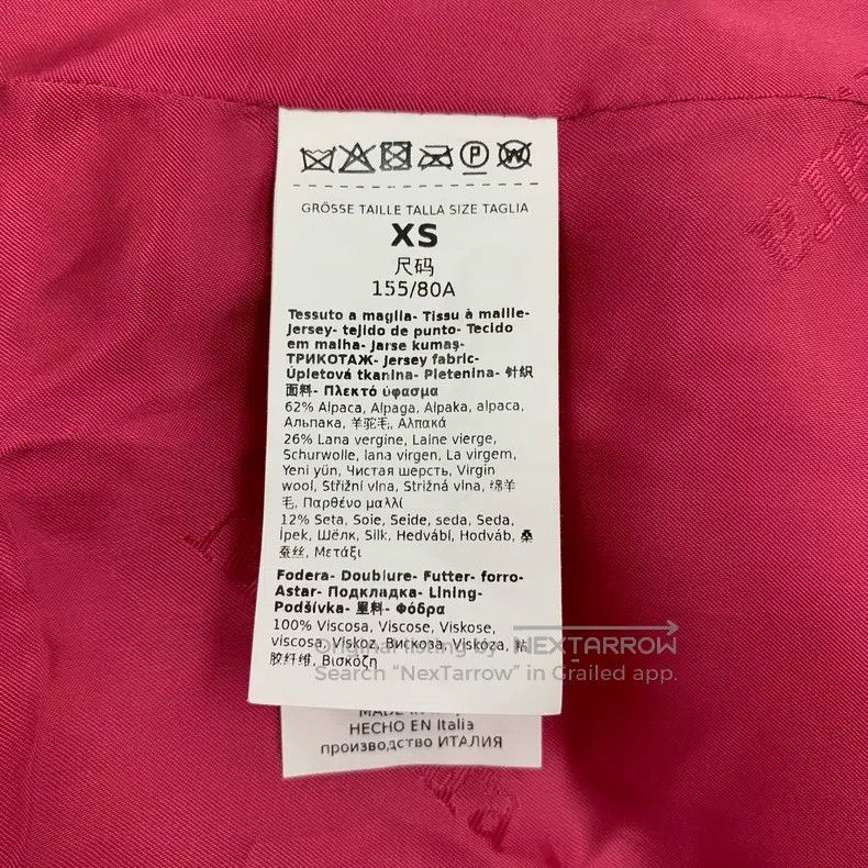 Max Mara Max Mara Pink Teddy Alpaca Wool Collar Double Breasted Lon Size XS / US 0-2 / IT 36-38 - 7 Thumbnail