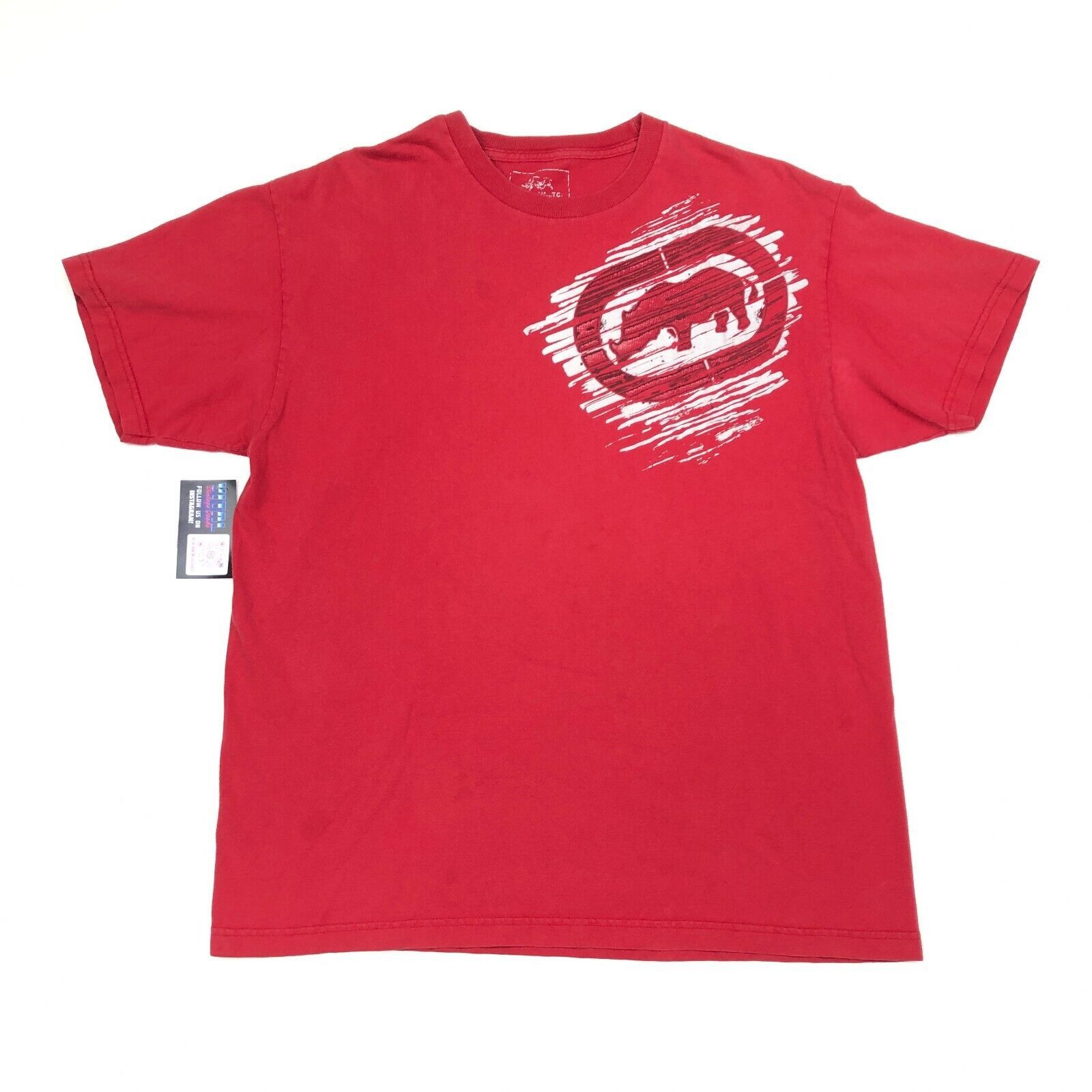 Ecko Unltd. × Vintage Y2K Ecko UNLTD Shoulder Chest Logo Red Tee T Shirt Size XL Size US XL / EU 56 / 4 - 1 Thumbnail