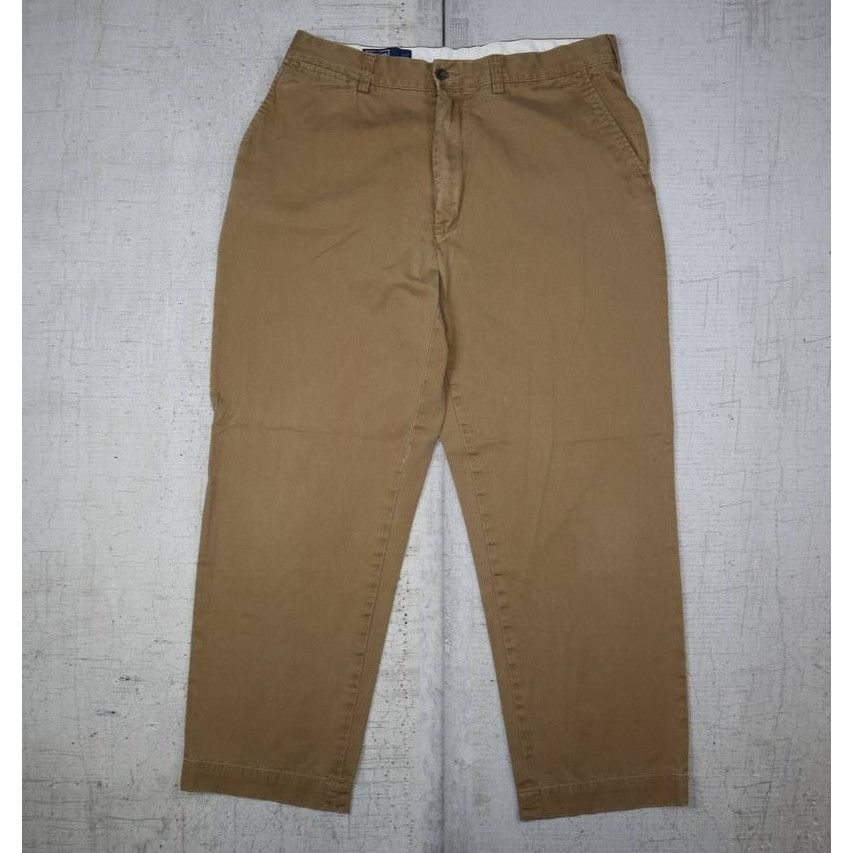 Polo Ralph Lauren Polo Ralph Lauren Brown Denim Classic Wide Leg RN41381 36x30 Size US 36 / EU 52 - 1 Thumbnail