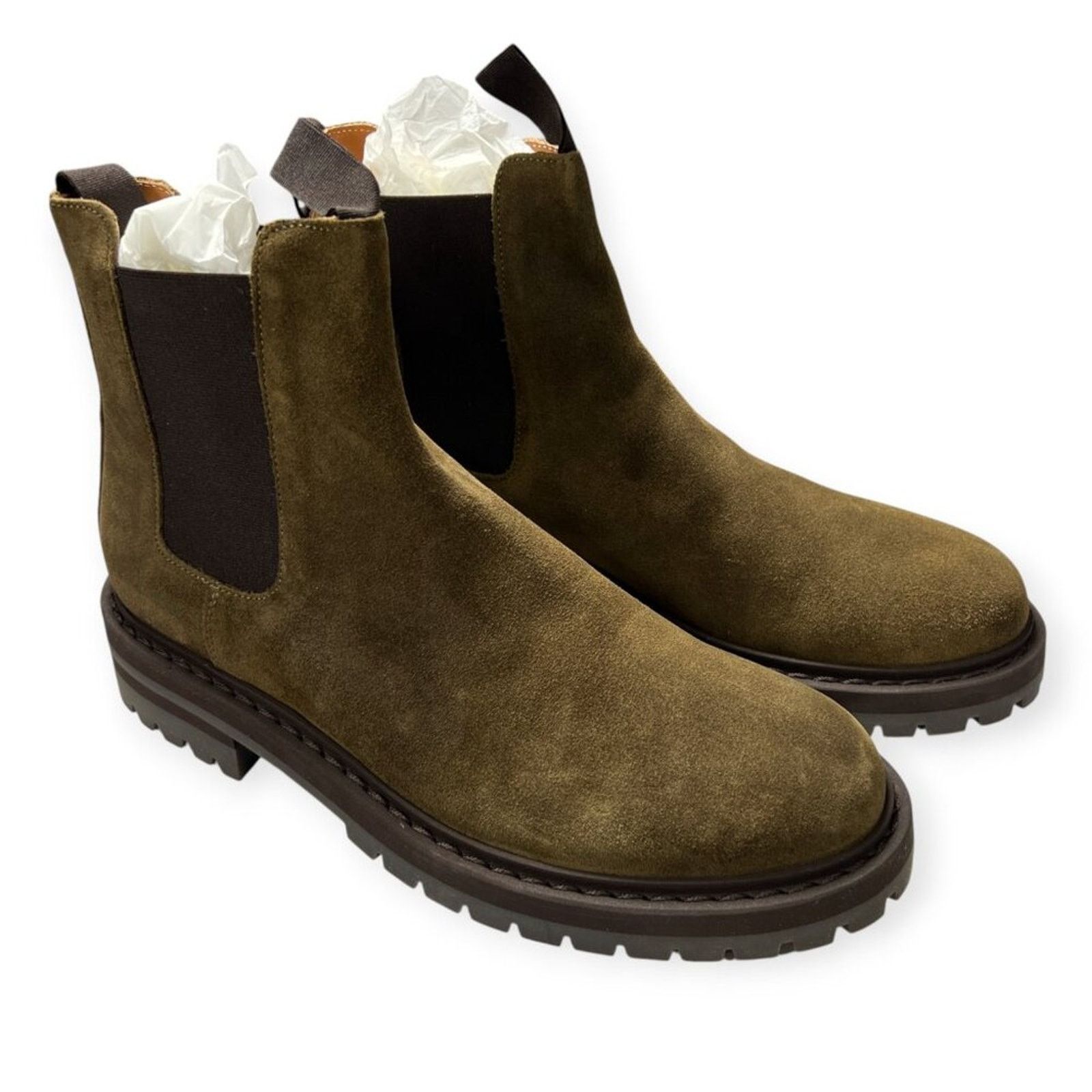 NEW Common Projects Suede Leather Chelsea Boot Taupe 2400 43