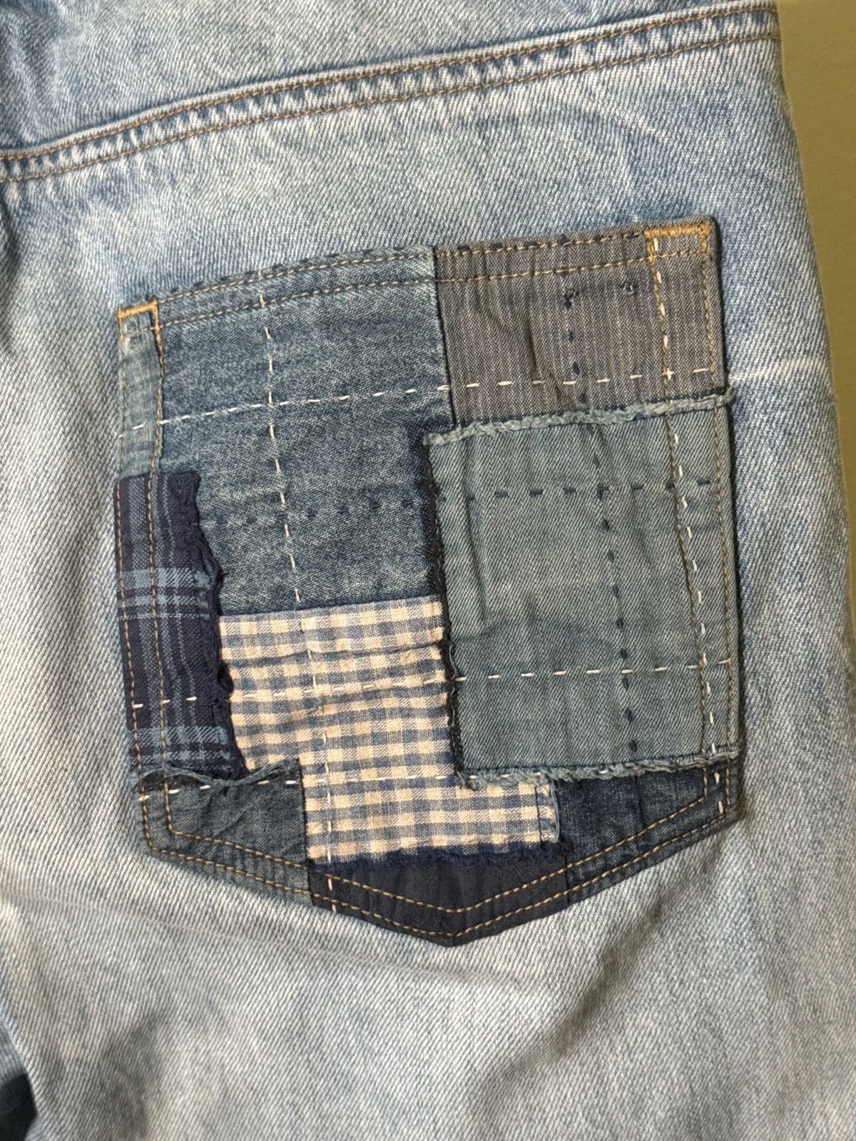 Amiri Amiri Relaxed Blue Patch Denim Size US 32 / EU 48 - 3 Thumbnail