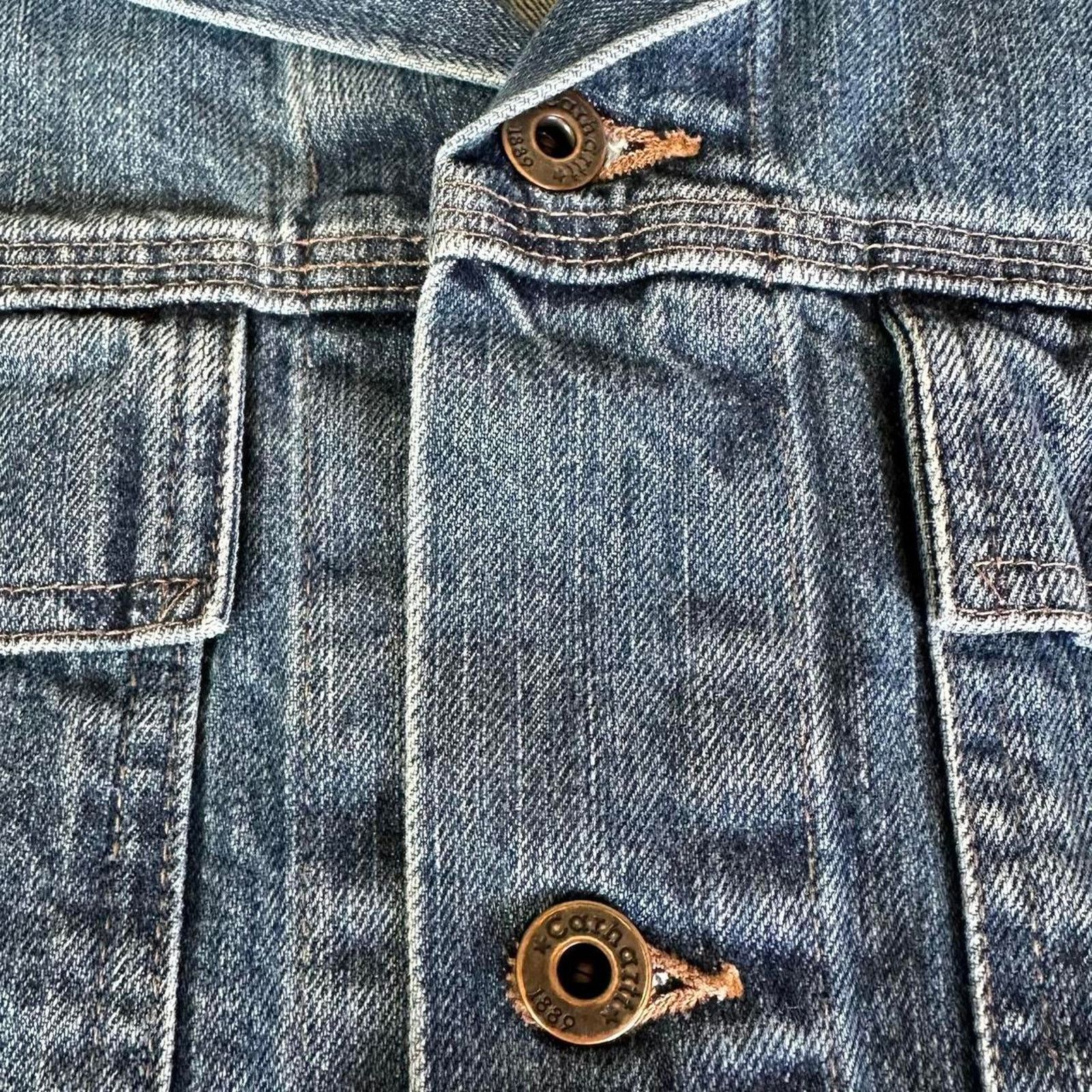 Carhartt vintage carhartt button up jean jacket Size US L / EU 52-54 / 3 - 5 Thumbnail