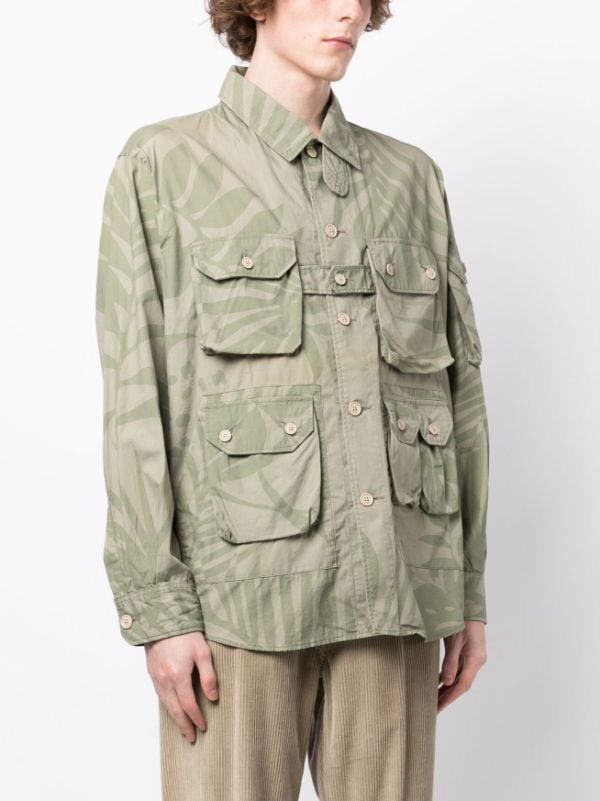 Engineered Garments Engineered Garments Explorer Shirt Jacket - leaf motif  | Grailed