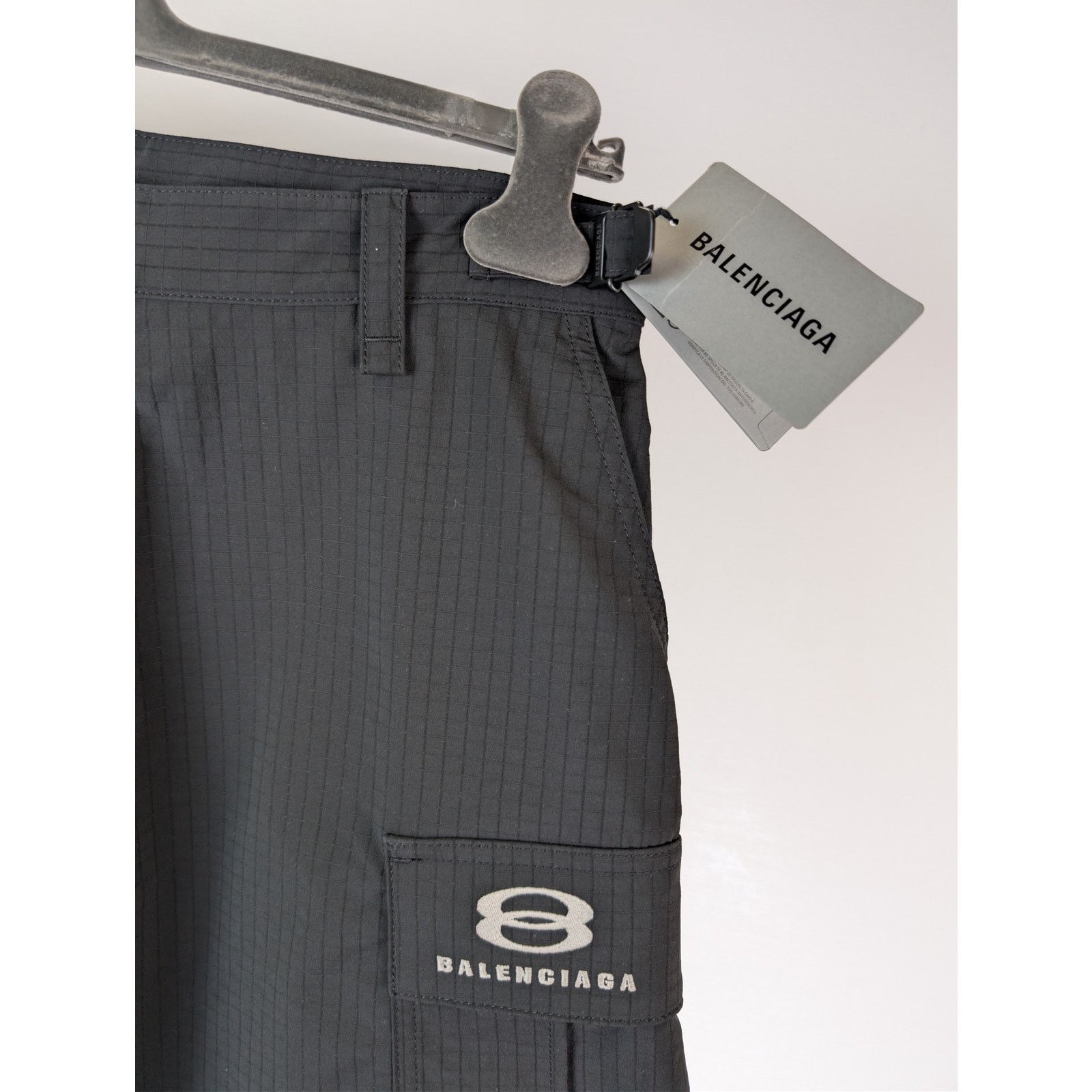 Balenciaga o1rshd1 Light Cargo Pants in Black Size US 32 / EU 48 - 4 Thumbnail