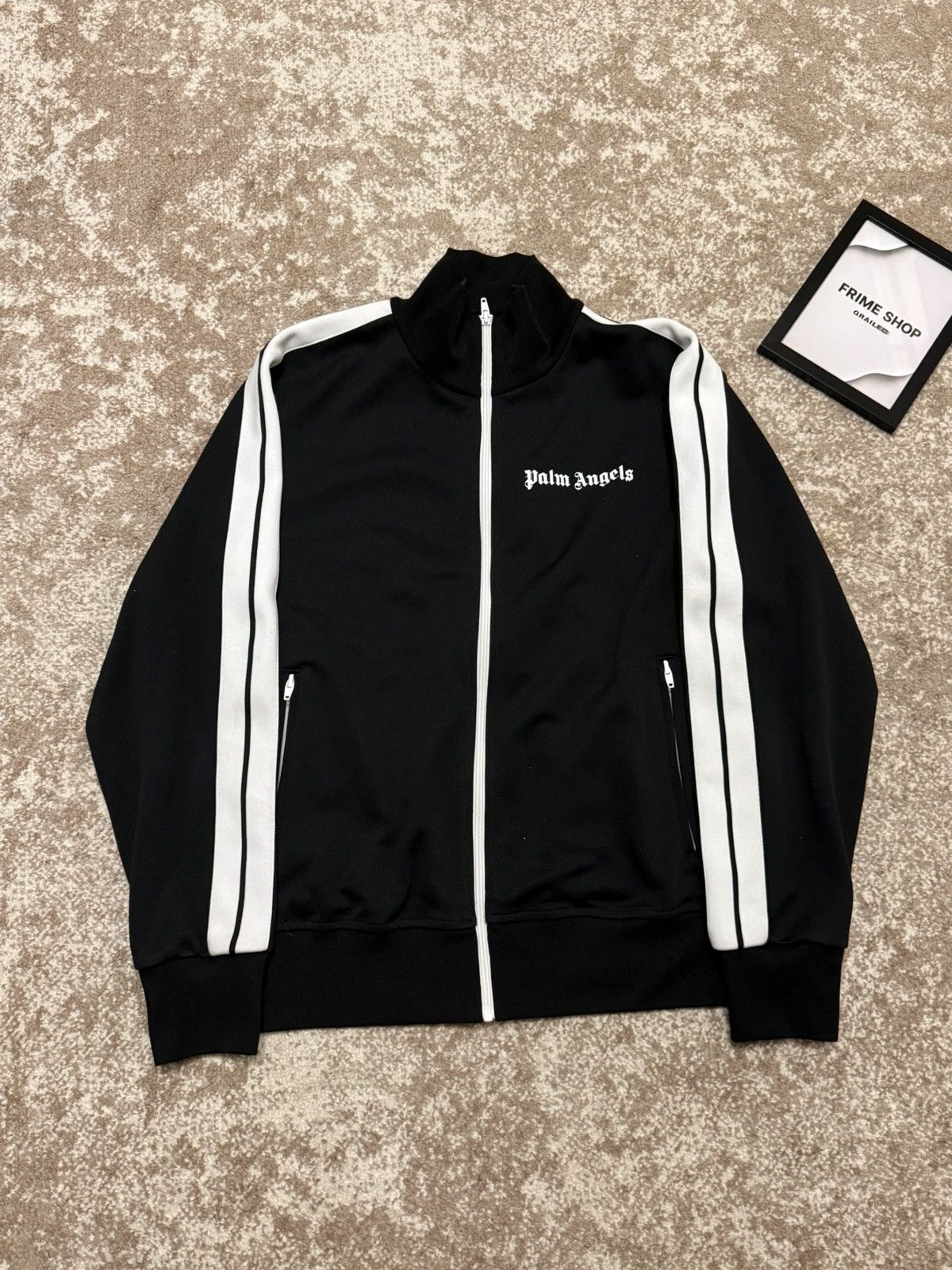 Palm Angels Palm Angels Floral Flower Black Track Jacket | Grailed