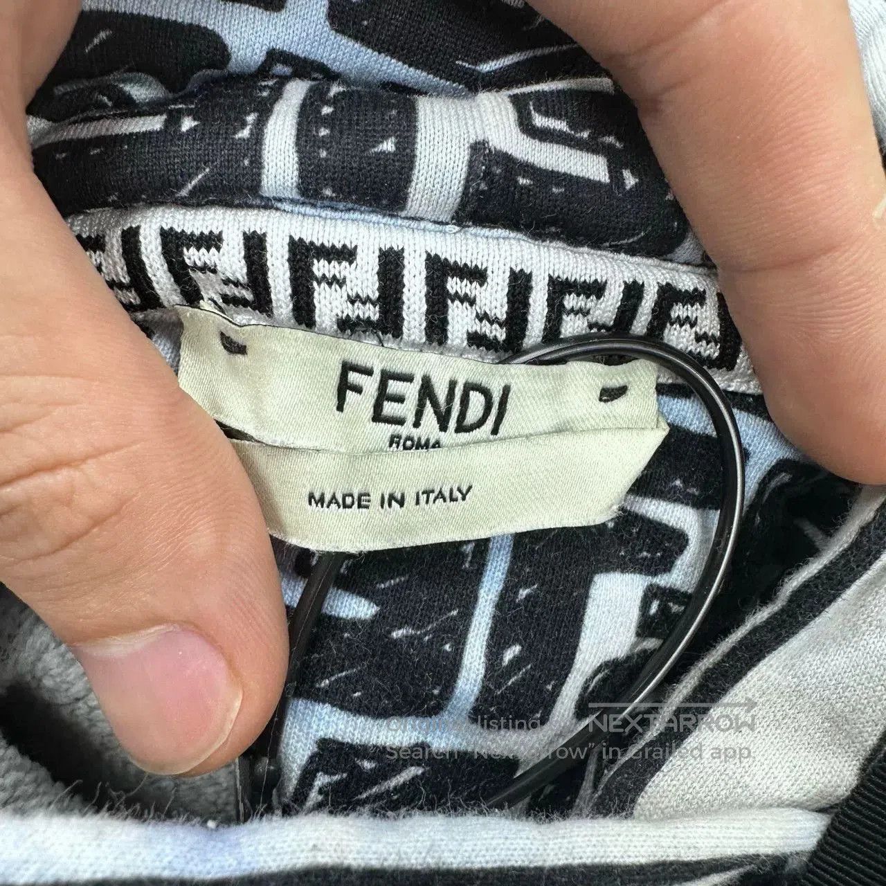 Fendi fendi logo patterned color hooded sweatshirt. Size US M / EU 48-50 / 2 - 4 Thumbnail