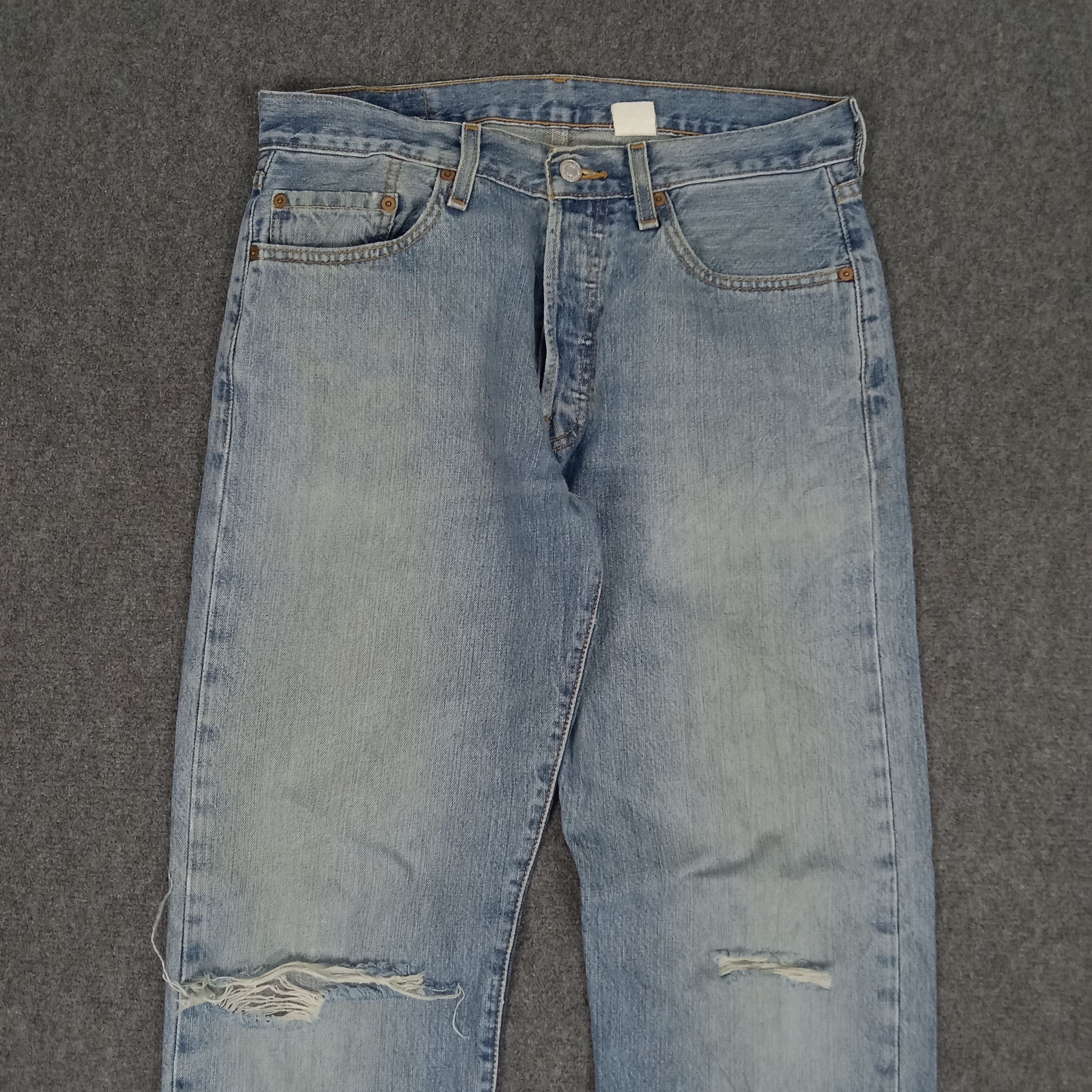 Levi's × Vintage Levi's American Style Distressed Grunge Denim Jeans Size US 32 / EU 48 - 2 Thumbnail