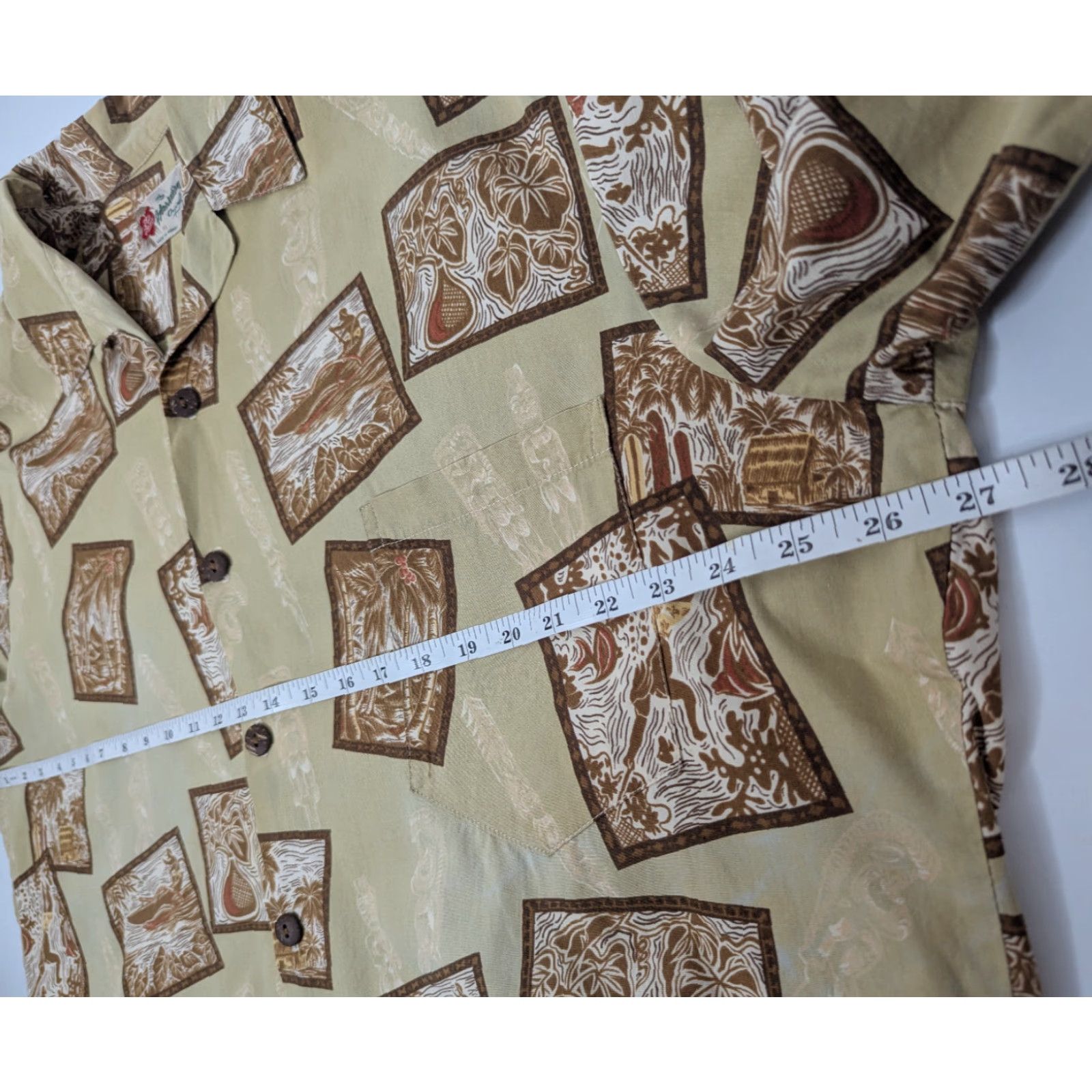 Hilo Hattie Hilo Hattie Hawaiian Shirt Mens XL Beige Brown Floral Short Sleeve Button-Up Vacation Camp Size US XL / EU 56 / 4 - 7 Thumbnail