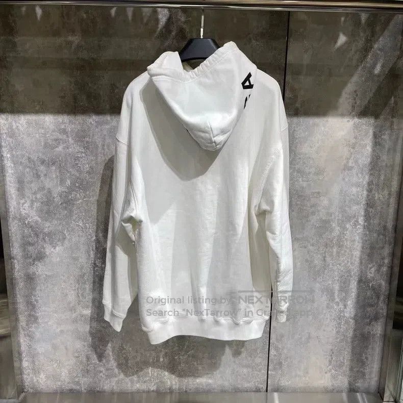Balenciaga Balenciaga White hoodie logo sweatshirt, size XS Size US XS / EU 42 / 0 - 2 Thumbnail