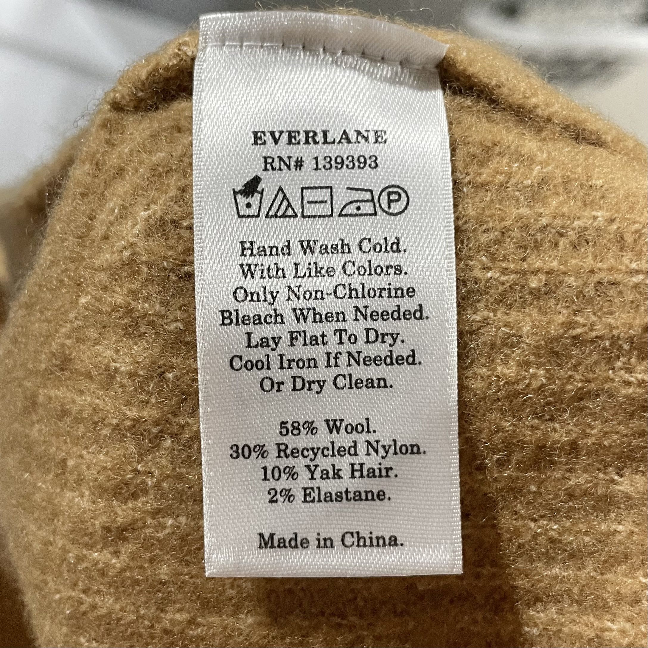 Everlane New Everlane Wool Blend Knit Cozy Cropped Tank Top Camel Size M / US 6-8 / IT 42-44 - 10 Thumbnail