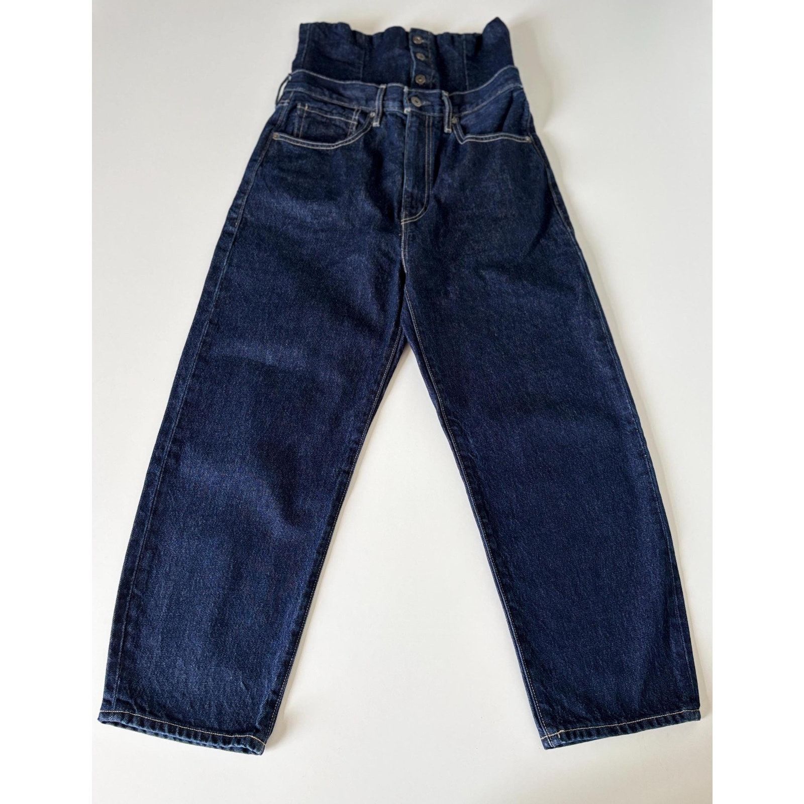 Levi's Made & Crafted Levi’s Made & Crafted High Waist Corset Dark Blue Rare Jeans Size 28" / US 6 / IT 42 - 5 Thumbnail