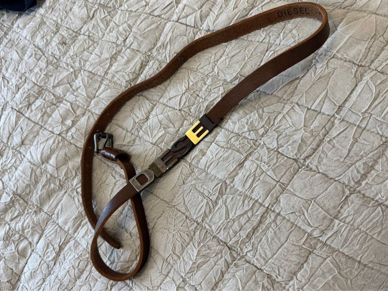 小物 DIESEL y2k 00s Antique processing belt DIESEL y2k 00s Antique