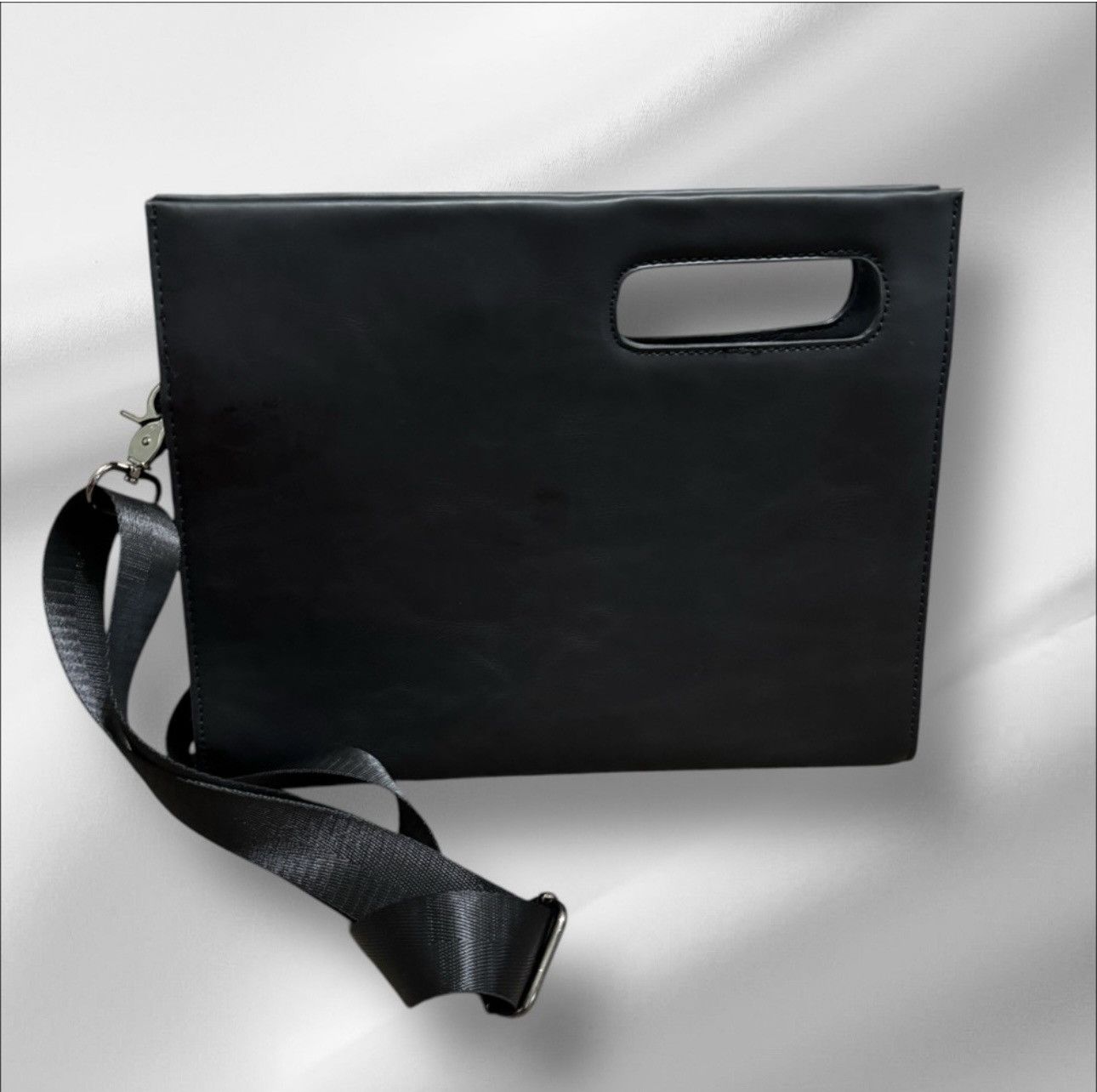 Other Up cycled unisex black handbag clutch cross body Size ONE SIZE - 11 Thumbnail