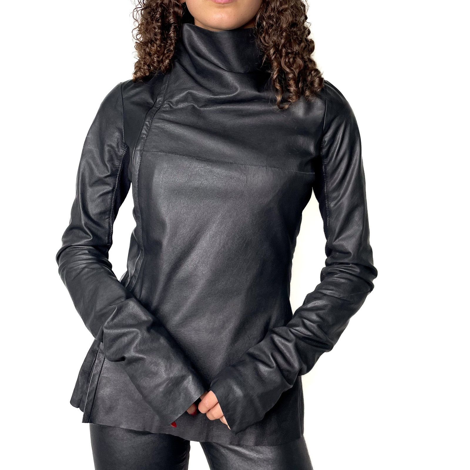 Rick Owens Leather Shirt Size M / US 6-8 / IT 42-44 - 1 Thumbnail