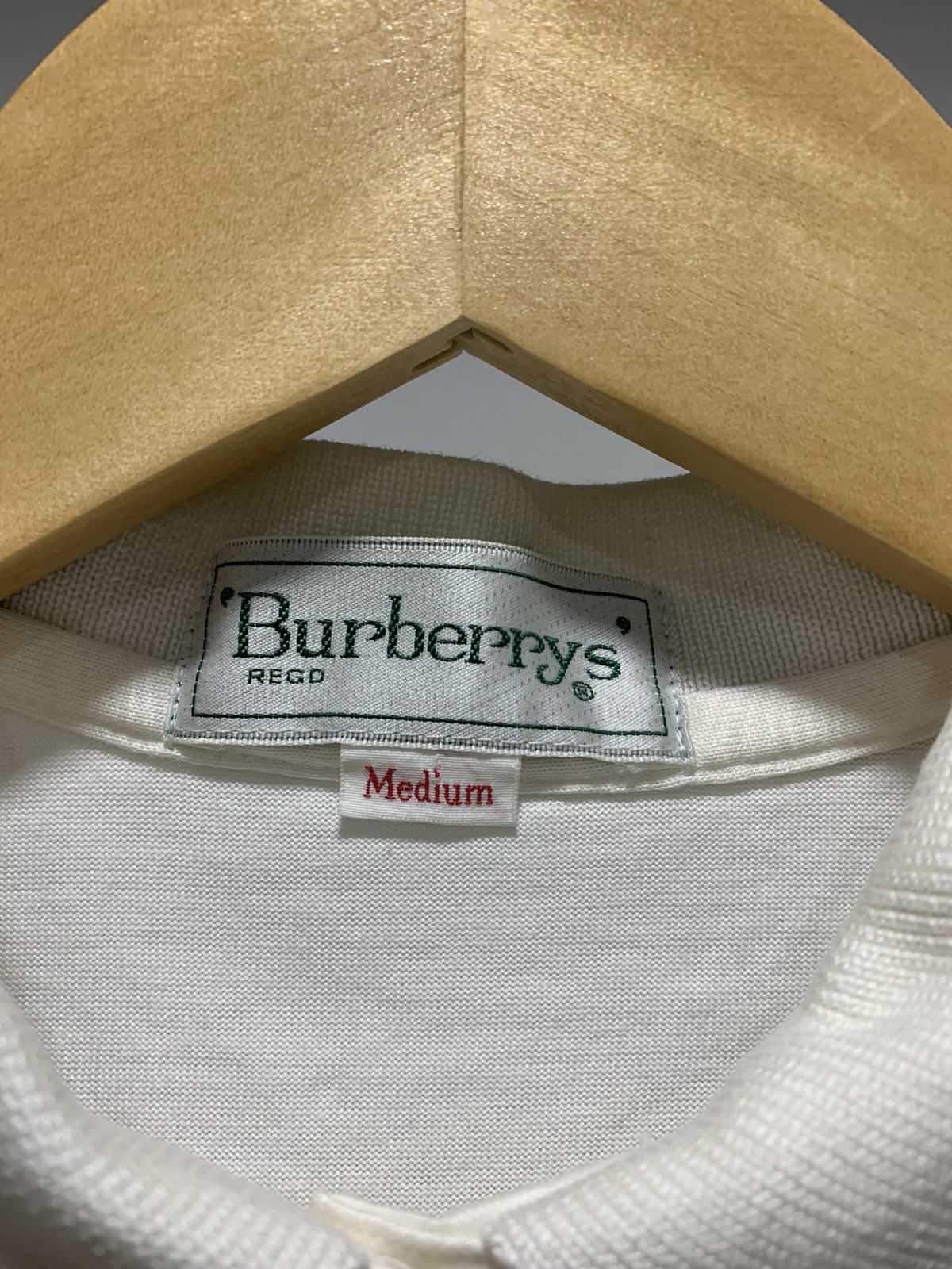 Burberry × Designer × Vintage 💥FINAL DROP💥 80s Burberrys Polo Ls Rayon Size US S / EU 44-46 / 1 - 7 Thumbnail