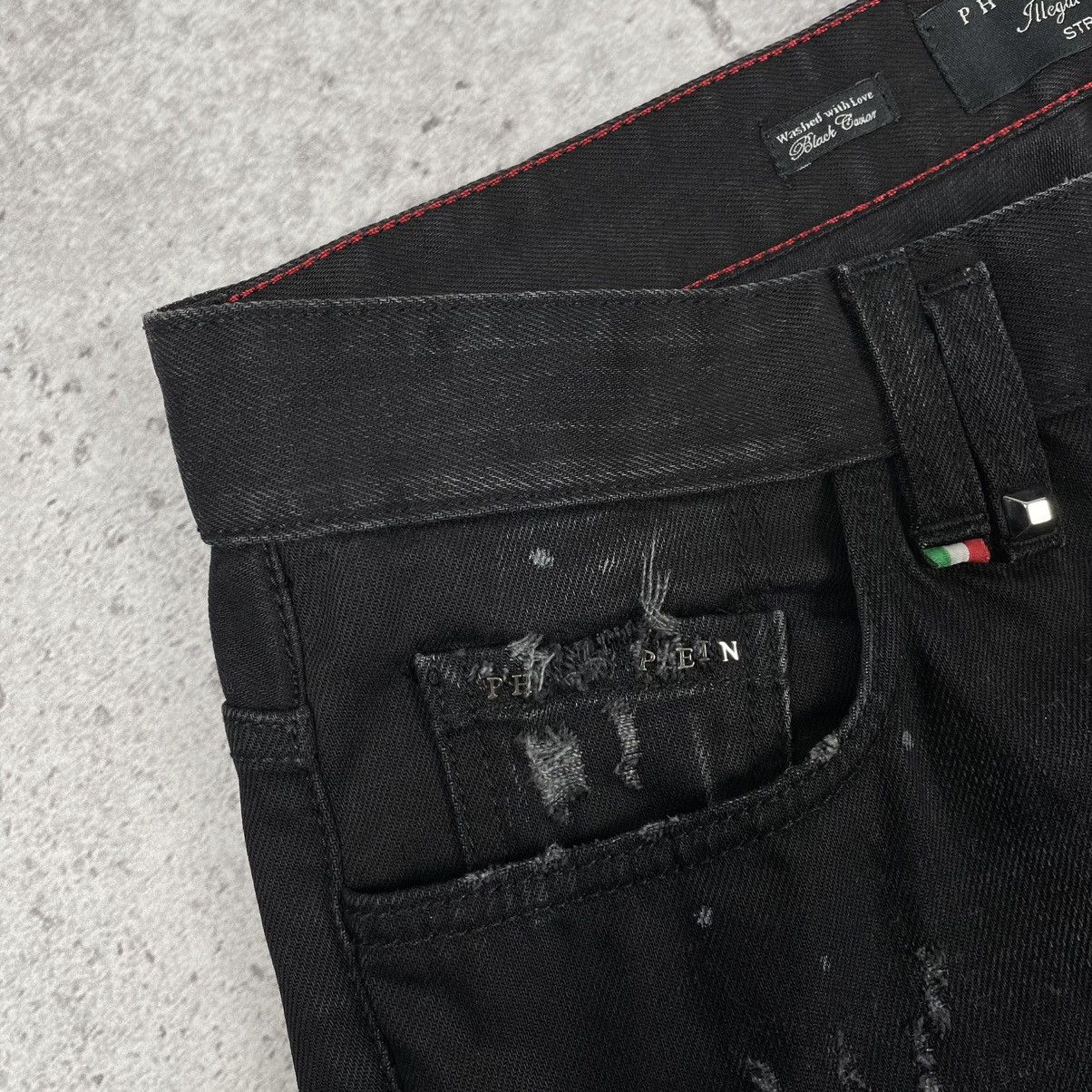 Philipp Plein Philipp Plein “Noir Cowboy” F/W2014 Limited Edition Jeans Size US 31 - 5 Thumbnail