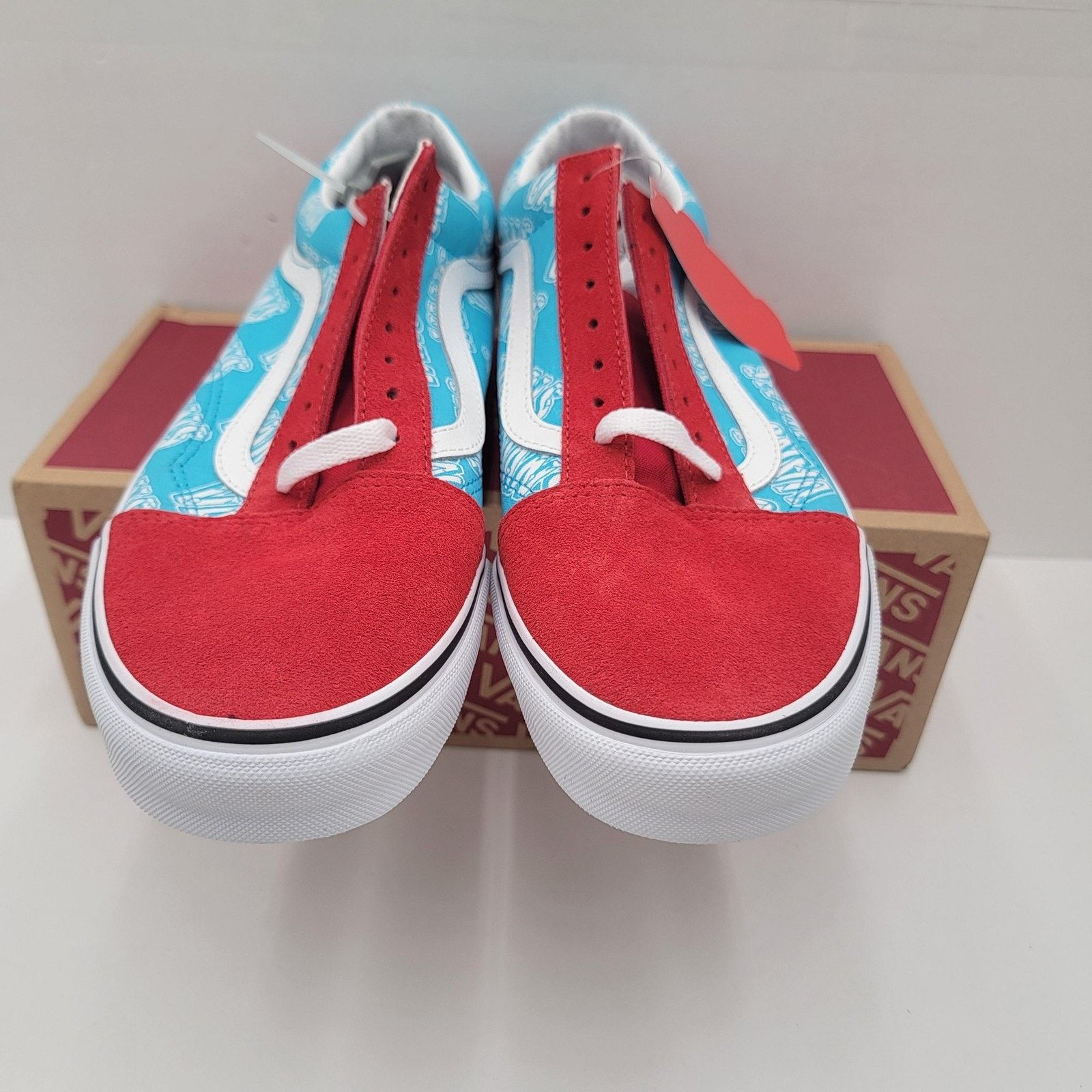 Vans Vans Old Skool Men Size 11 Red/Blue Retro Mart Skate Classic Size US 11 / EU 44 - 3 Thumbnail