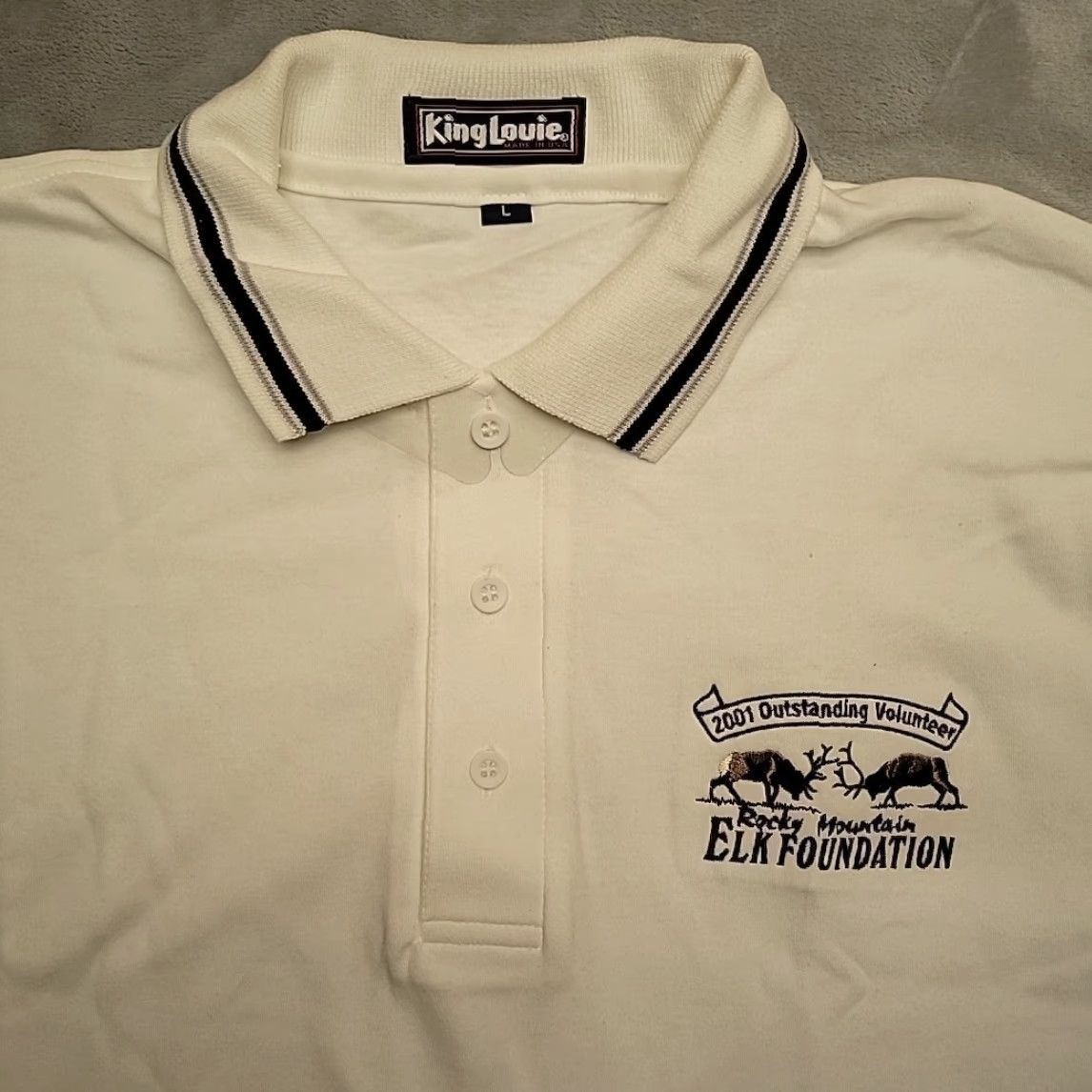 Vintage VINTAGE Rocky Mountain Elk Foundation Shirt Mens L Polo RMEF Made In The USA NEW Size US L / EU 52-54 / 3 - 2 Thumbnail
