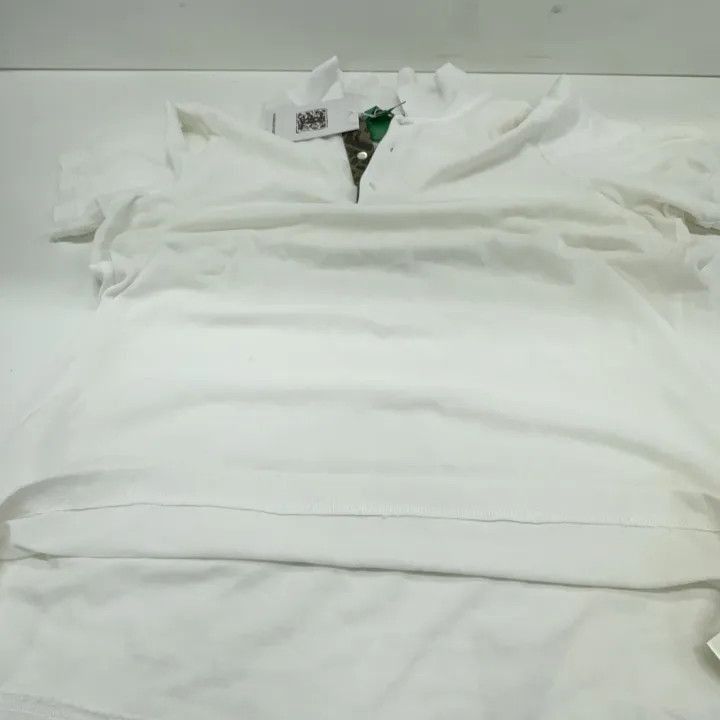 Fendi Fendi White Short Sleeve Polo Shirt -2507 Size US L / EU 52-54 / 3 - 8 Thumbnail