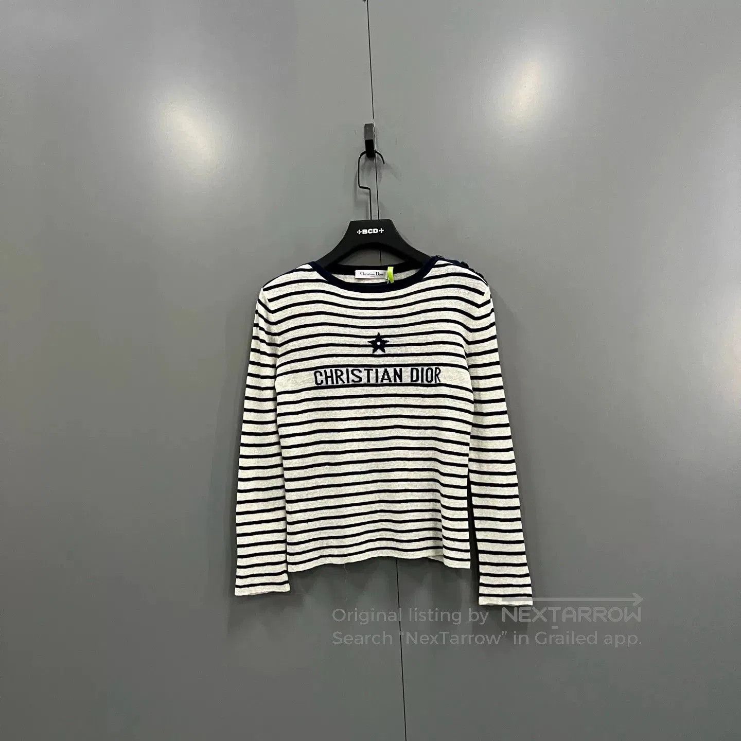 Dior Dior Striped Star Logo Knit Sweater. Size XS / US 0-2 / IT 36-38 - 1 Thumbnail