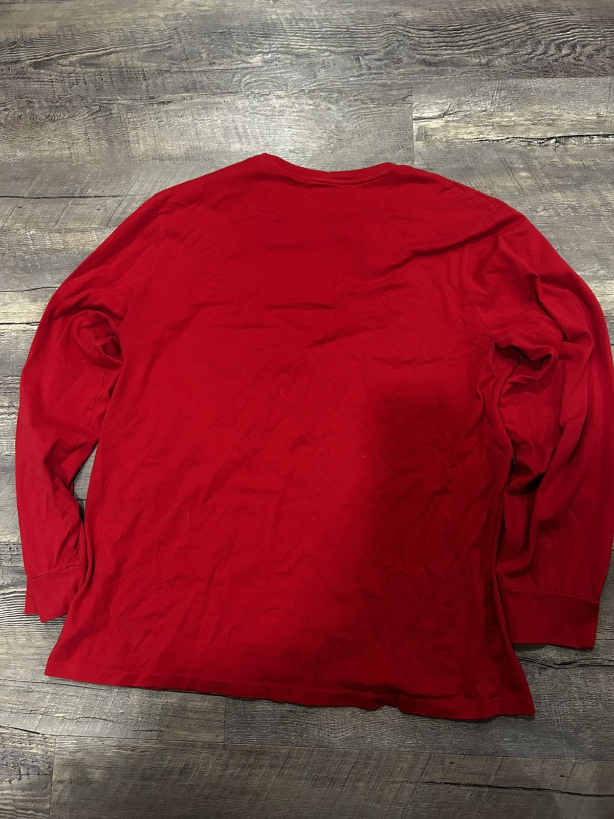 Polo Ralph Lauren ❗️Red Long Sleeve Shirt with Blue Pony❗️ Size US L / EU 52-54 / 3 - 4 Thumbnail