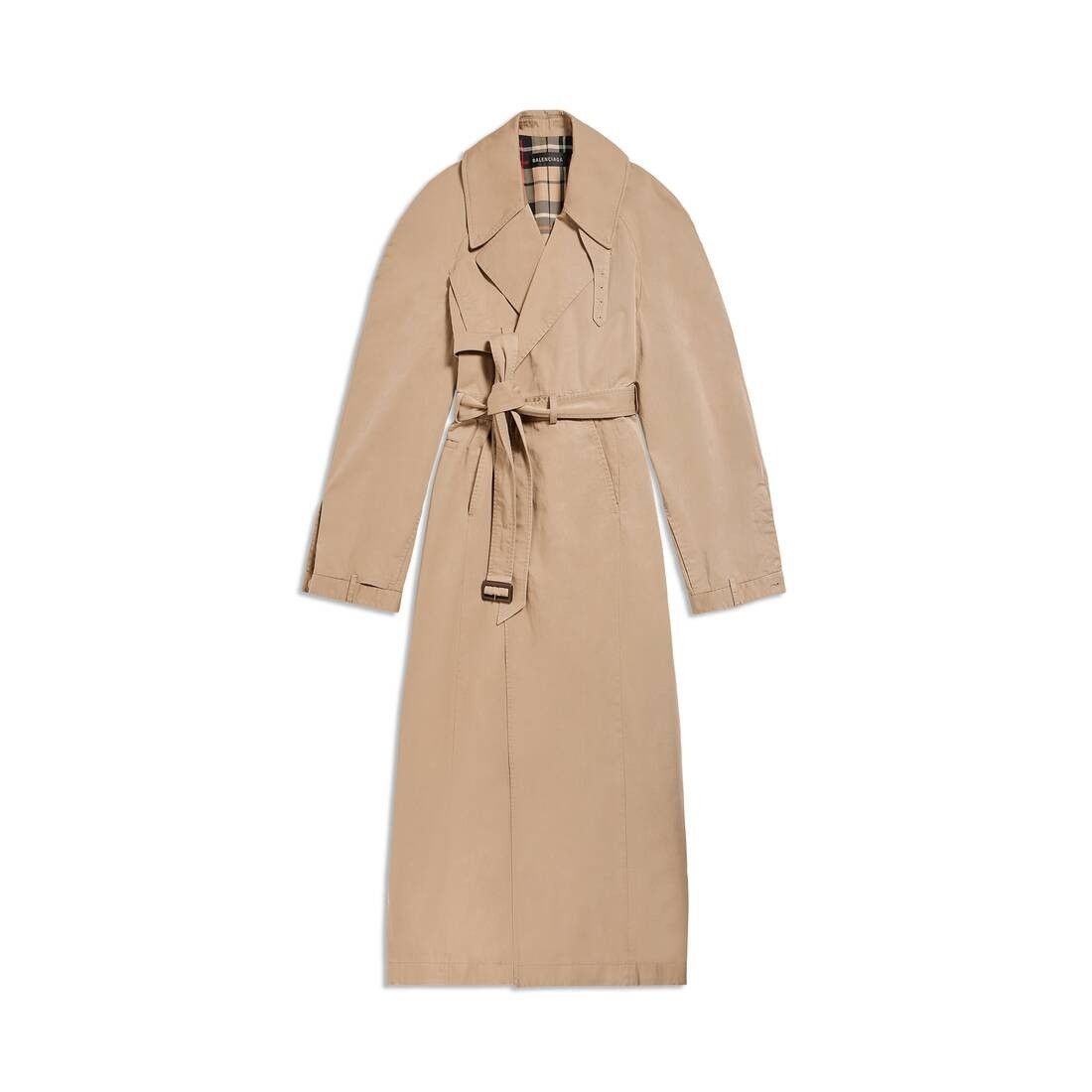 Balenciaga o1tr1nto1125 Maxi Deconstructed Trench Coat in Dark Beige Size XS / US 0-2 / IT 36-38 - 1 Thumbnail