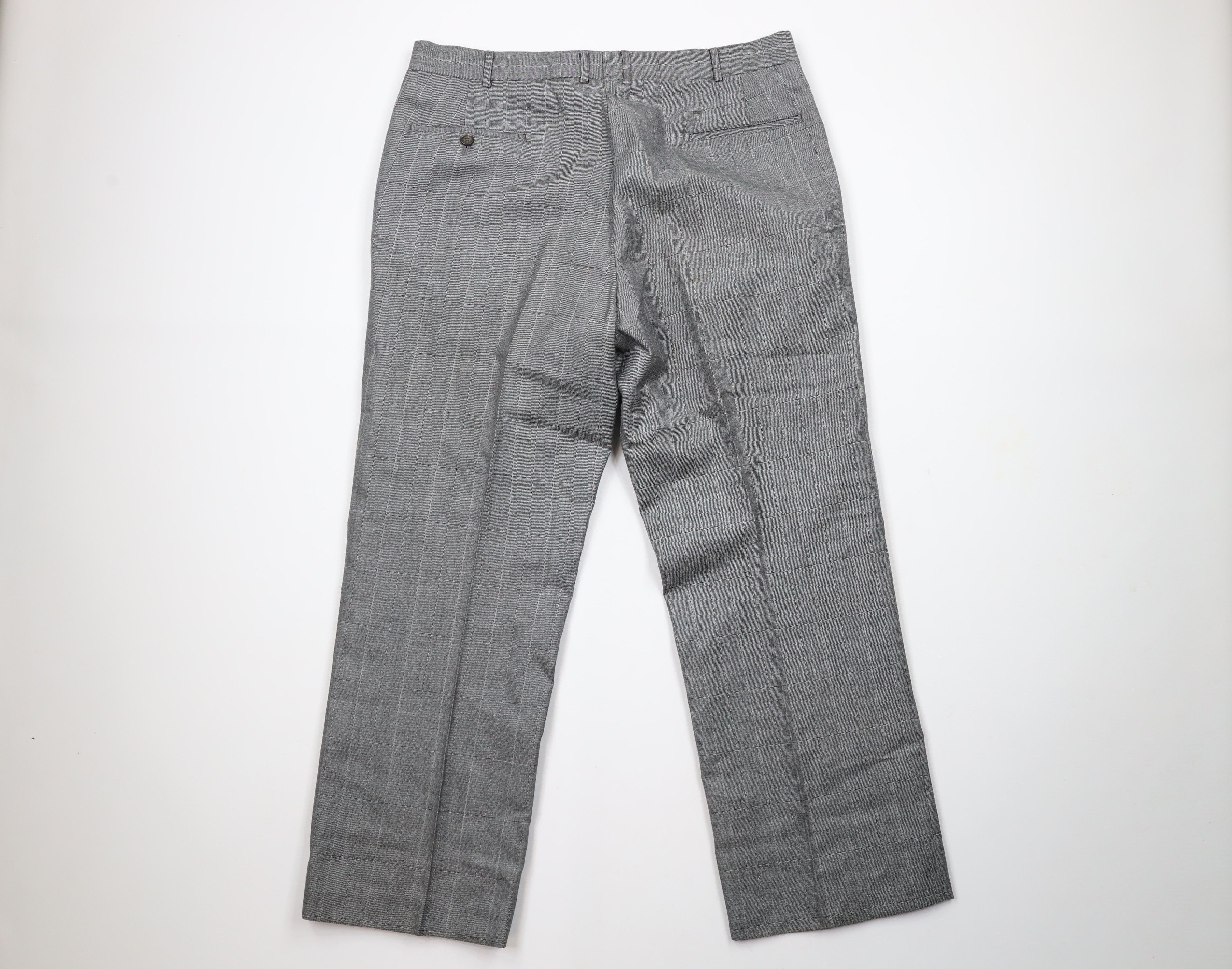 Vintage Vintage 70s Streetwear Wide Leg Chino Pants Plaid USA Size US 36 / EU 52 - 9 Thumbnail