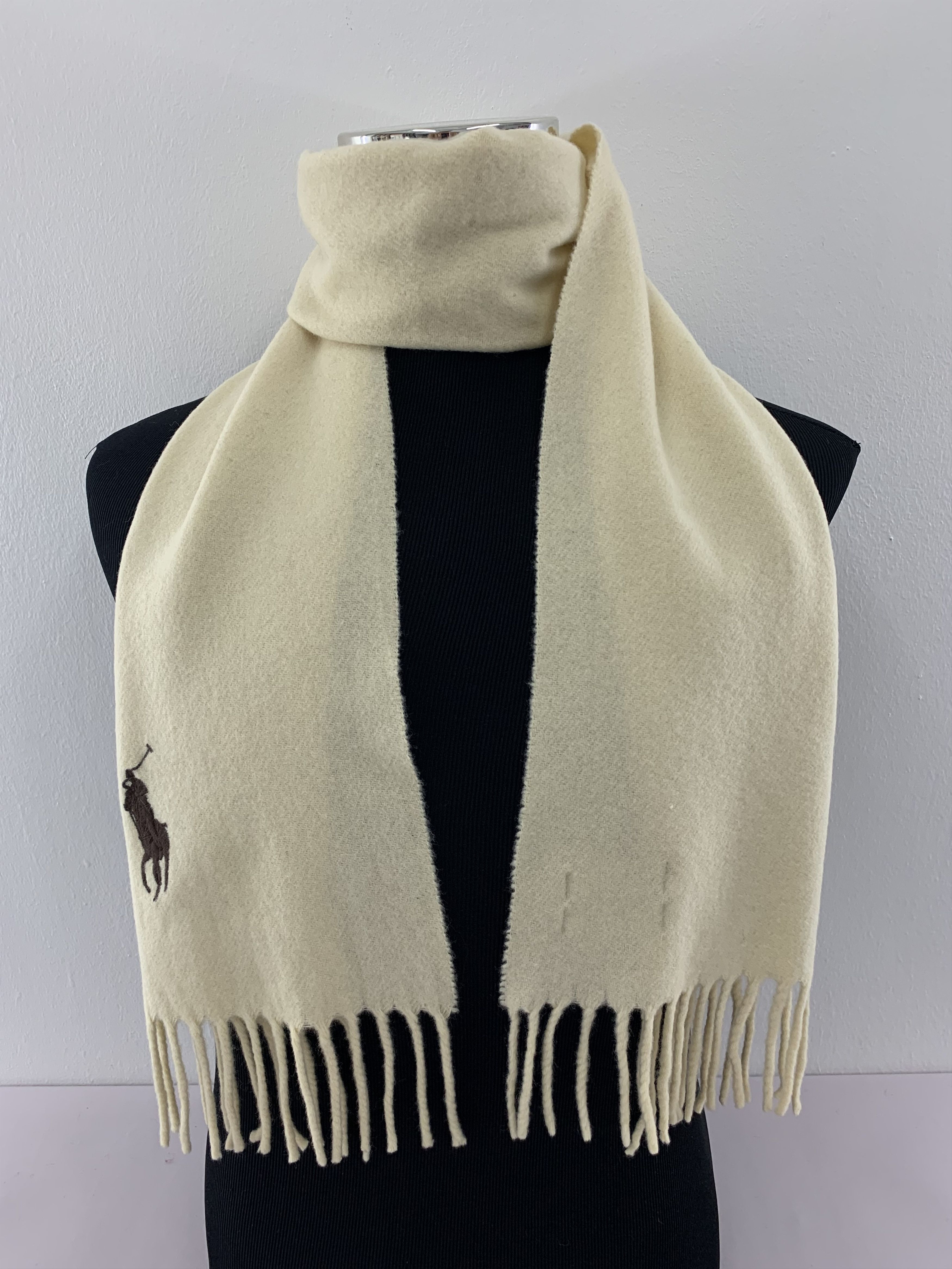 Polo Ralph Lauren Polo Ralph Lauren Scarf Wool Muffler Neck Wrap BL5149 Size ONE SIZE - 1 Thumbnail
