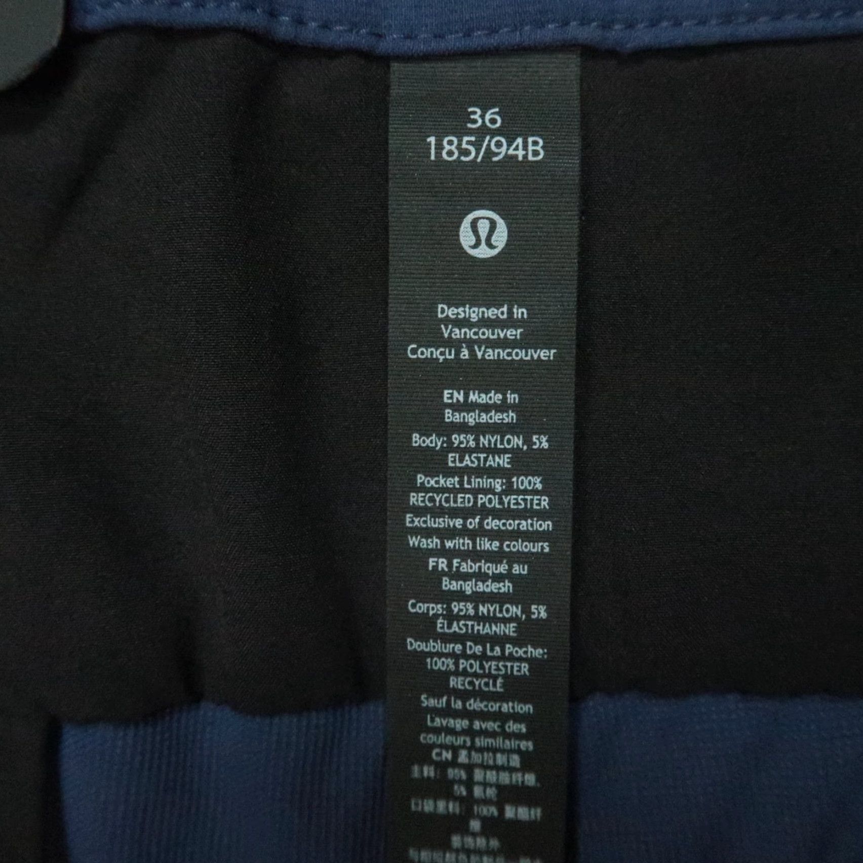 Lululemon Lululemon Pants Men 36x27 Blue Classic Tapered Chino 5-Pocket Design NWT Straight Front Casual, Travel, Business Mens Size US 36 / EU 52 - 4 Thumbnail