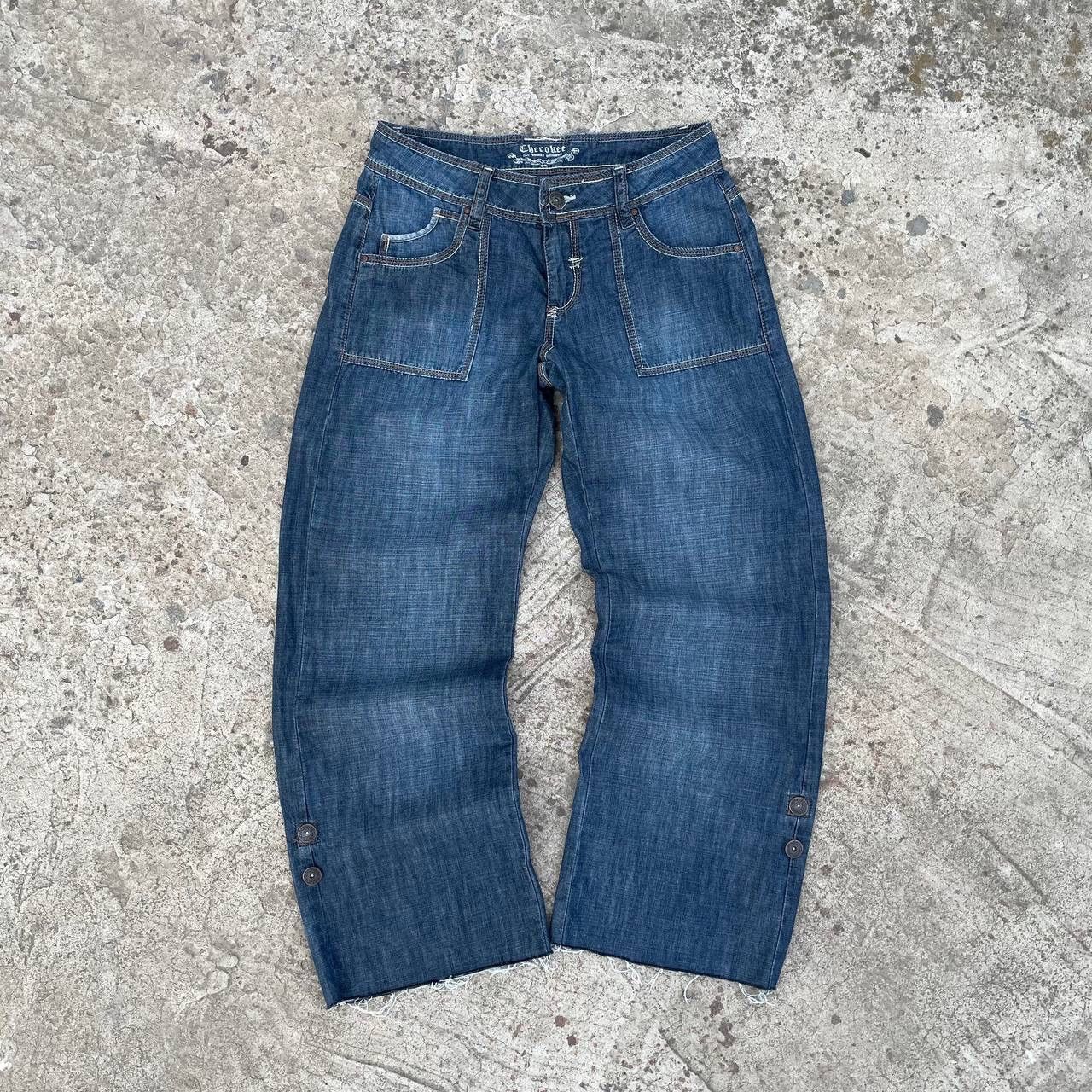 Cherokee Vintage Japanese Style Women’s Baggy Jeans Cherokee Y2K 00s Size 32" / US 10 / IT 46 - 1 Thumbnail