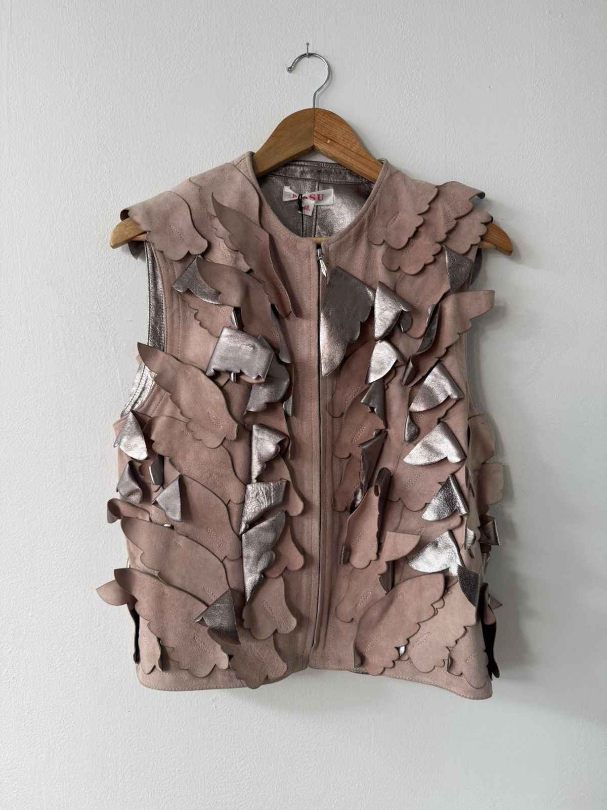 Japanese Brand RARE Masu Leather Angel Vest Size US M / EU 48-50 / 2 - 1 Thumbnail