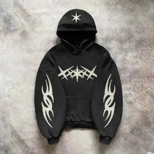 Other Vintage Patch Casual Loose Hooded Sweatshirt Size US L / EU 52-54 / 3 - 2 Thumbnail