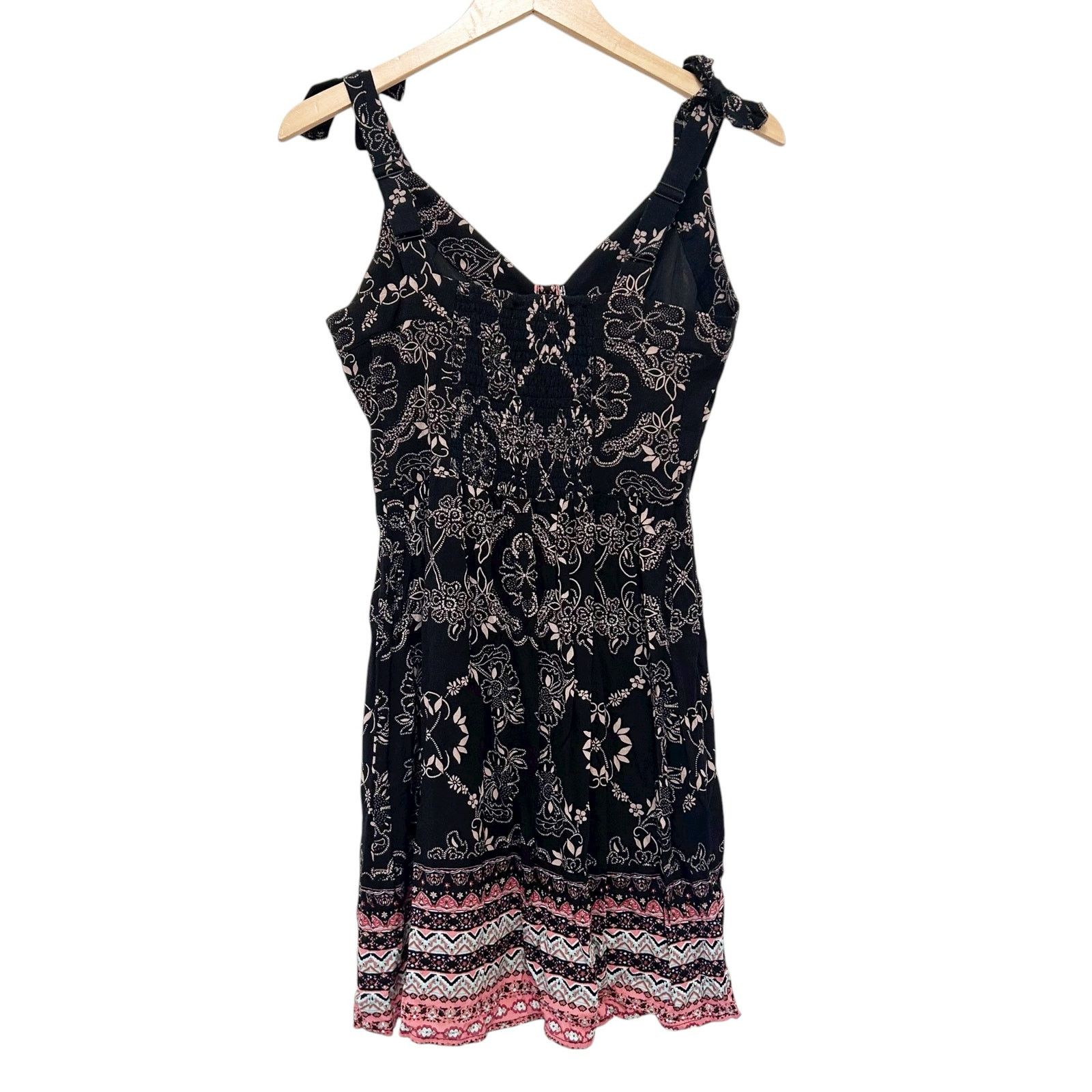 American Rag American Rag Black Printed Tank Top Dress Sz XS Size XS / US 0-2 / IT 36-38 - 4 Thumbnail