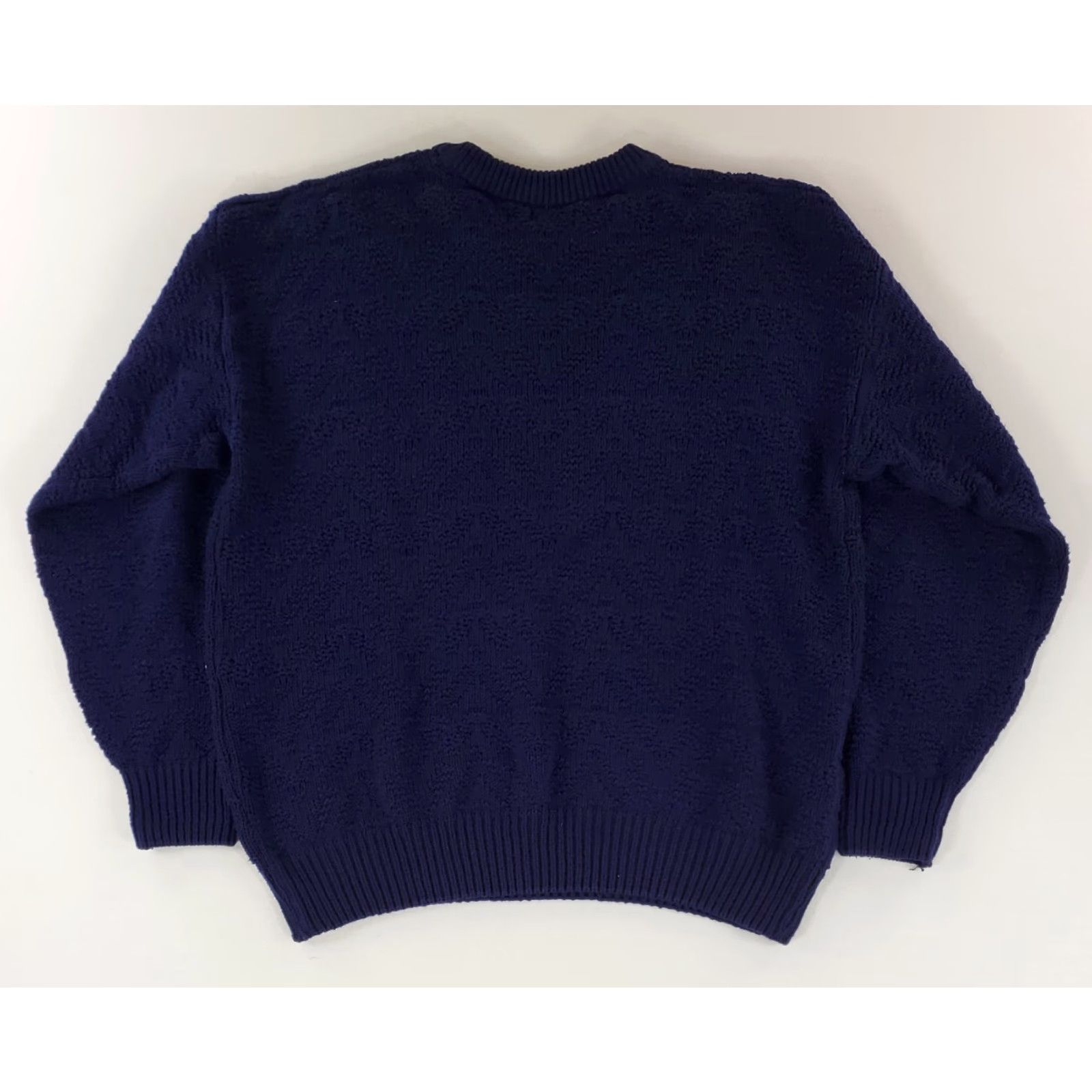 Izod VINTAGE IZOD Sweater Pullover Long Sleeve Cotton Blue Made USA Mens L 90s Mens Blue Pullover Sweatshirt L Size US L / EU 52-54 / 3 - 3 Thumbnail