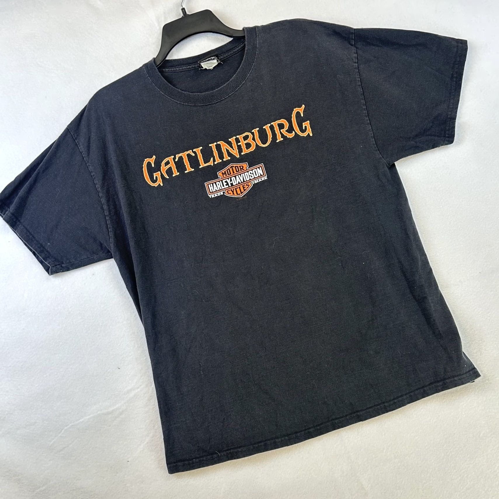 Harley Davidson Harley-Davidson Shirt Mens XL Black Gatlinburg Smoky Mountain 2010 2012 Tee Stratman Size US XL / EU 56 / 4 - 3 Thumbnail