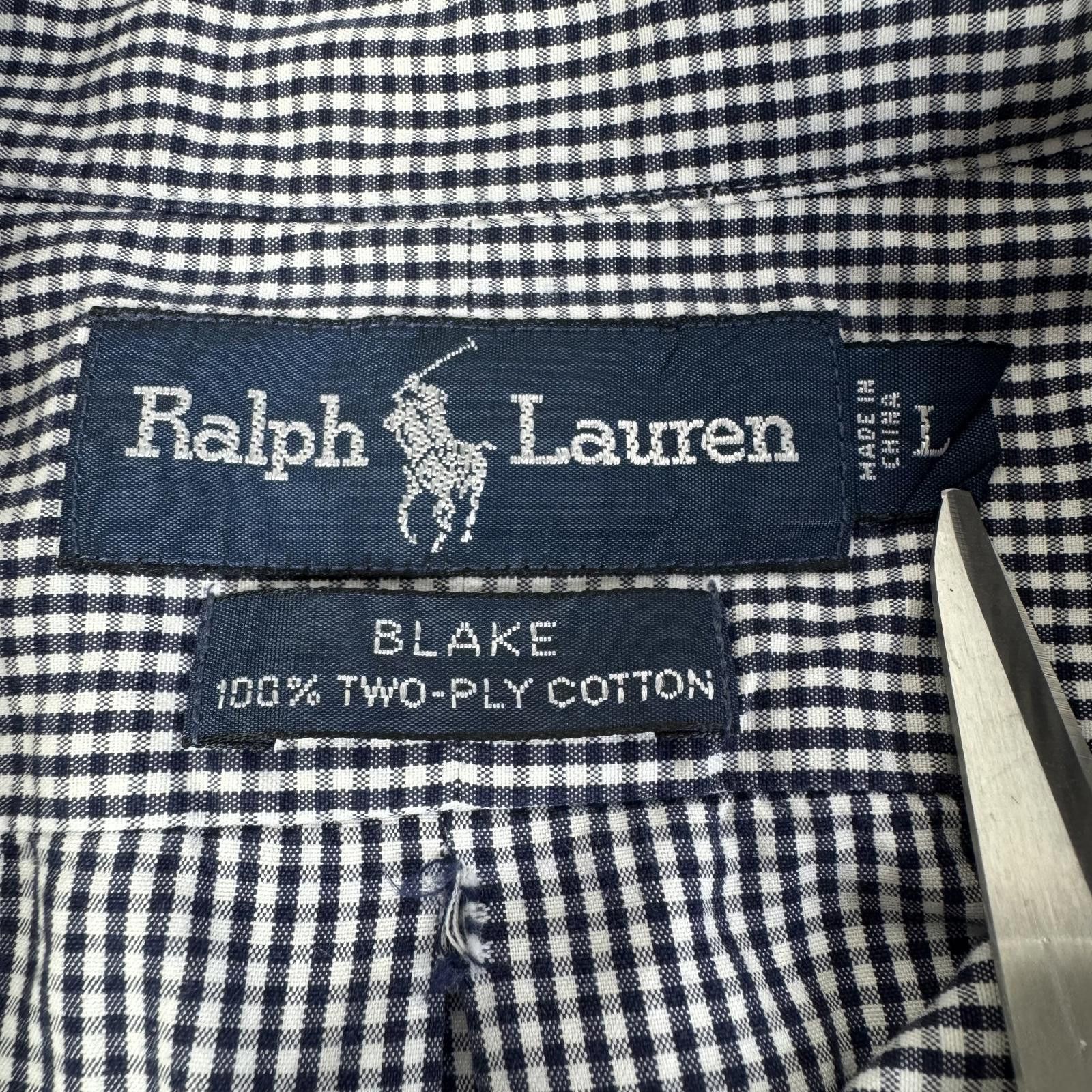 Polo Ralph Lauren Ralph Lauren Men’s Button Up Blue and White Stripes Size L Size L / US 10 / IT 46 - 6 Thumbnail