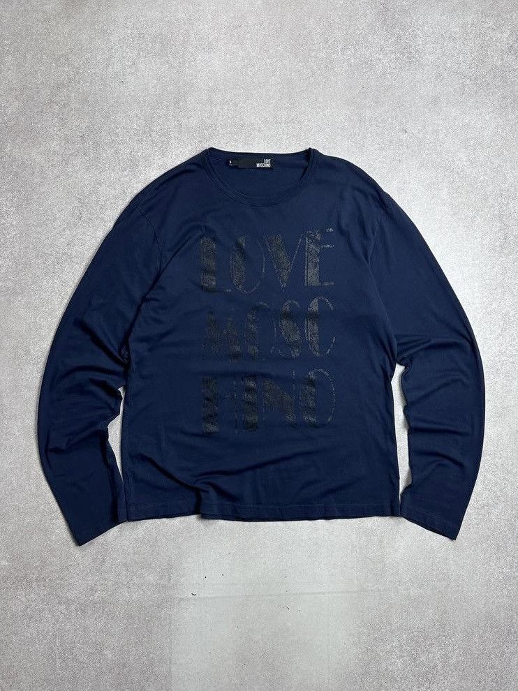 Moschino Vintage Love Moschino Big Logo Longsleeve Shirt S Size US S / EU 44-46 / 1 - 1 Thumbnail