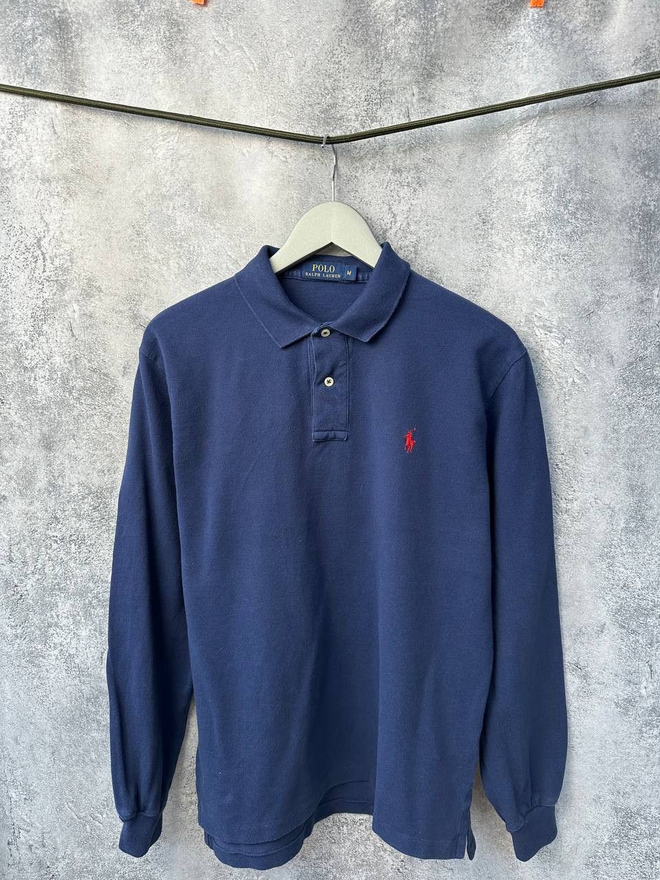 Old Navy Polo Ralph Lauren Navy Polo Long Sleeve Solid Shirt Size US M / EU 48-50 / 2 - 2 Thumbnail