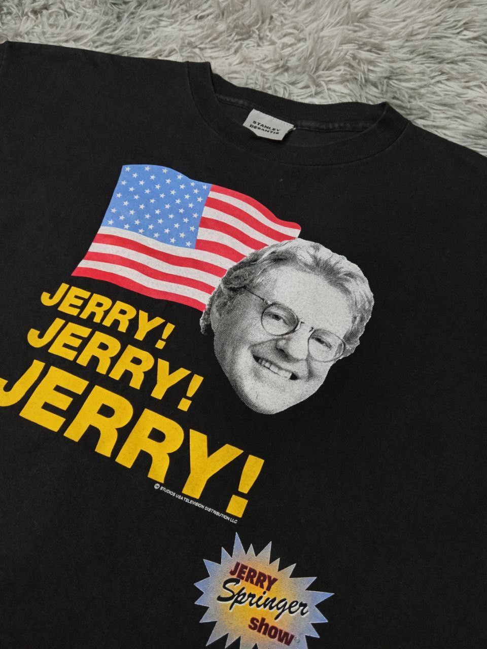 Vintage Vintage 90s Jerry Spring Springer Show T Shirt Size US XL / EU 56 / 4 - 2 Thumbnail