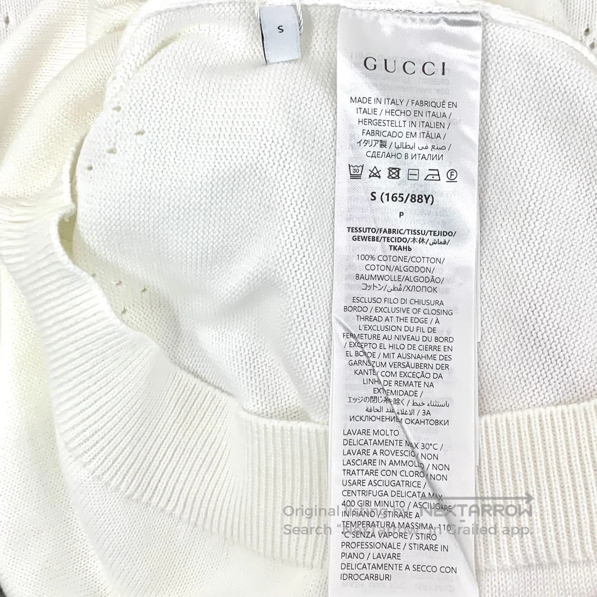 Gucci Guicci White double G hollow cotton crewneck short sleeve Size US S / EU 44-46 / 1 - 6 Thumbnail
