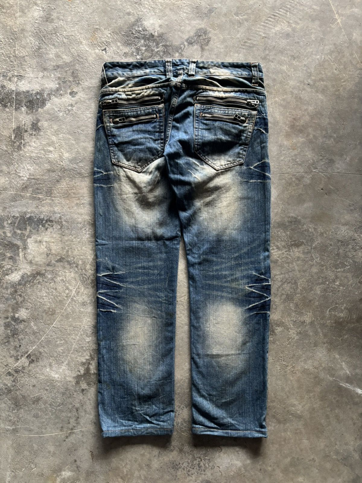 Hysteric Glamour × If Six Was Nine × Japanese Brand ROOT THREE STYLE JAPANESE DENIM rusty washed mud PUNK GRUNGE Size US 35 - 12 Thumbnail